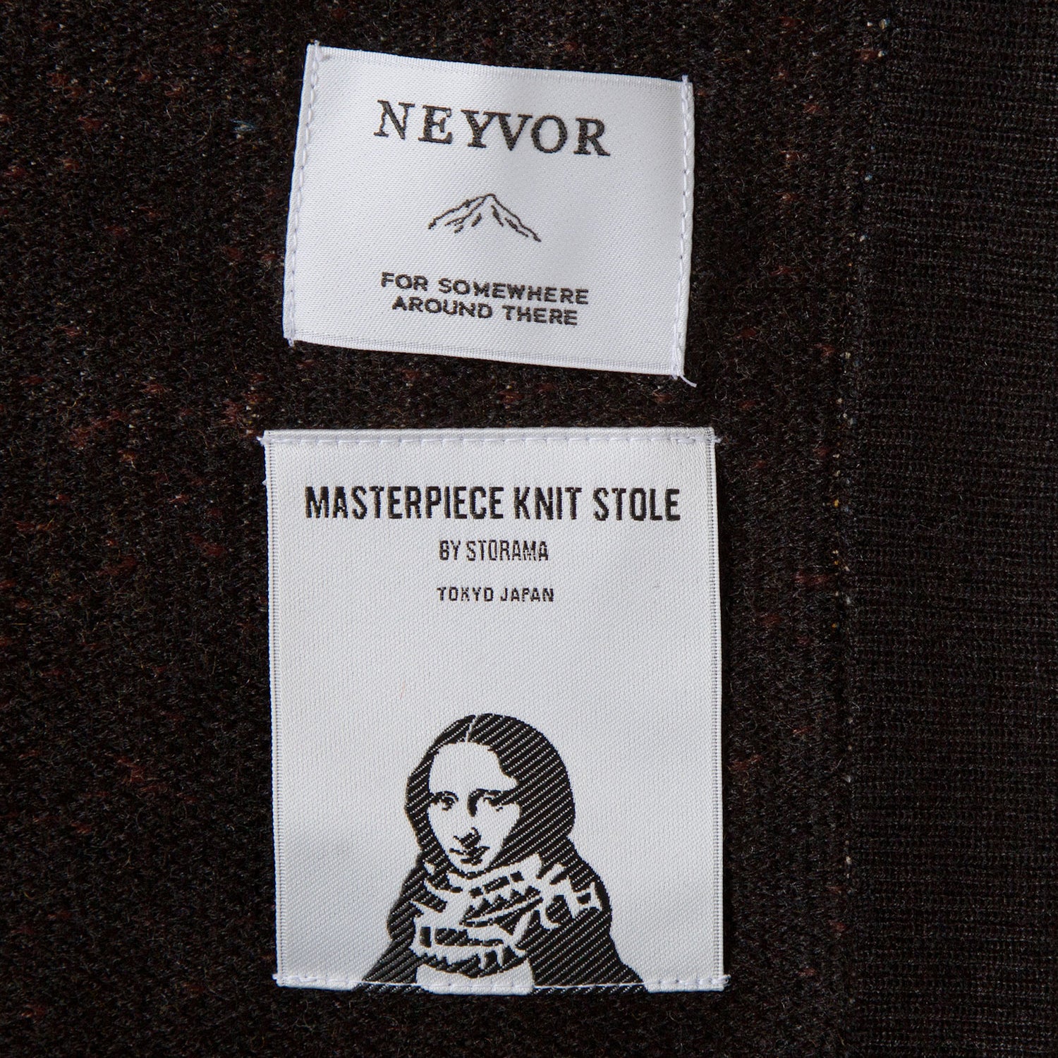 No:NV23AW-11 | Name:Road Movies Knit Stole | Color:Black【NEYVOR_
