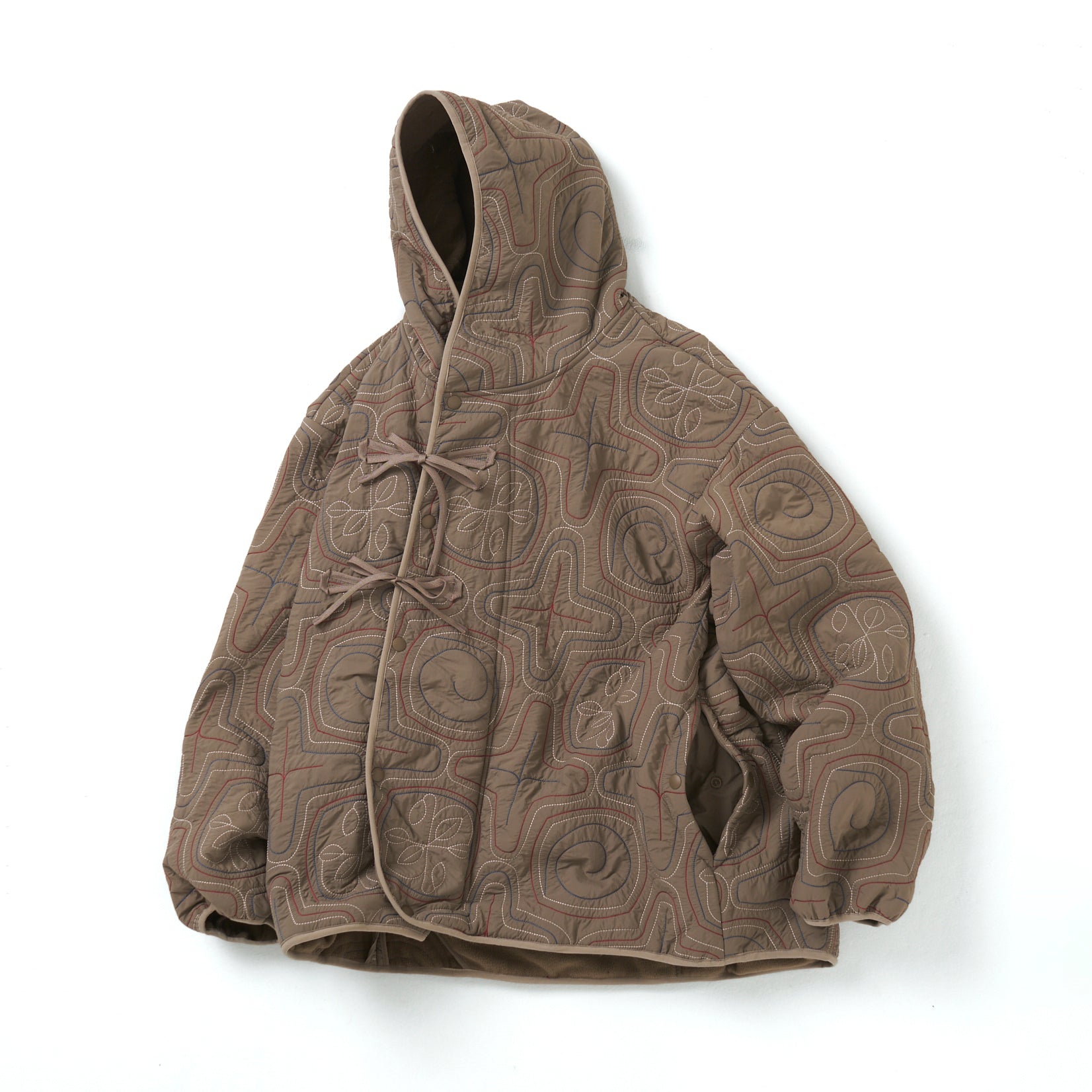 AINU Quilting Hoodie – Gray | NORBIT | 入荷予定アイテム