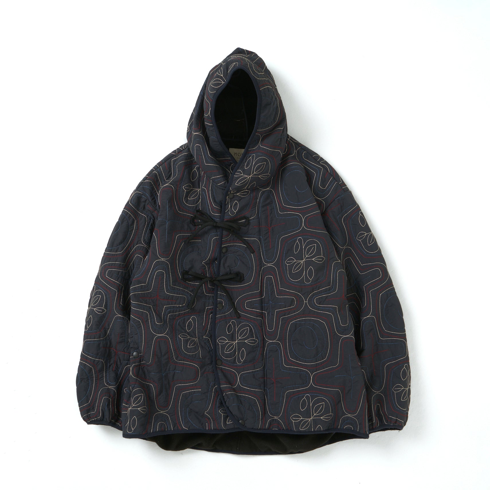 AINU Quilting Hoodie – Navy | NORBIT | 入荷予定アイテム