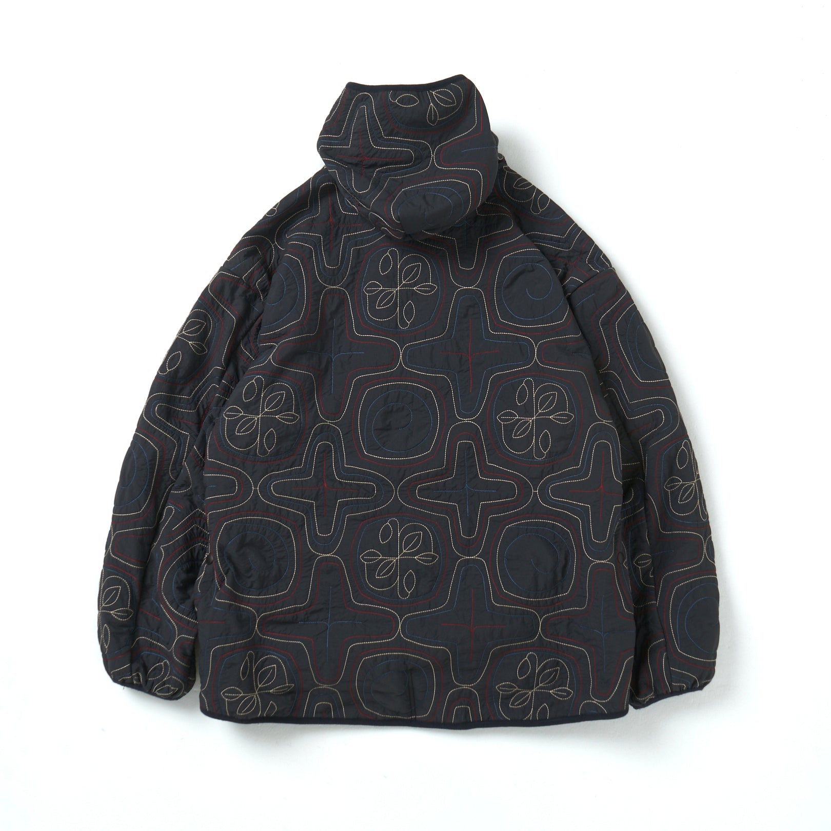 AINU Quilting Hoodie – Navy | NORBIT | 入荷予定アイテム
