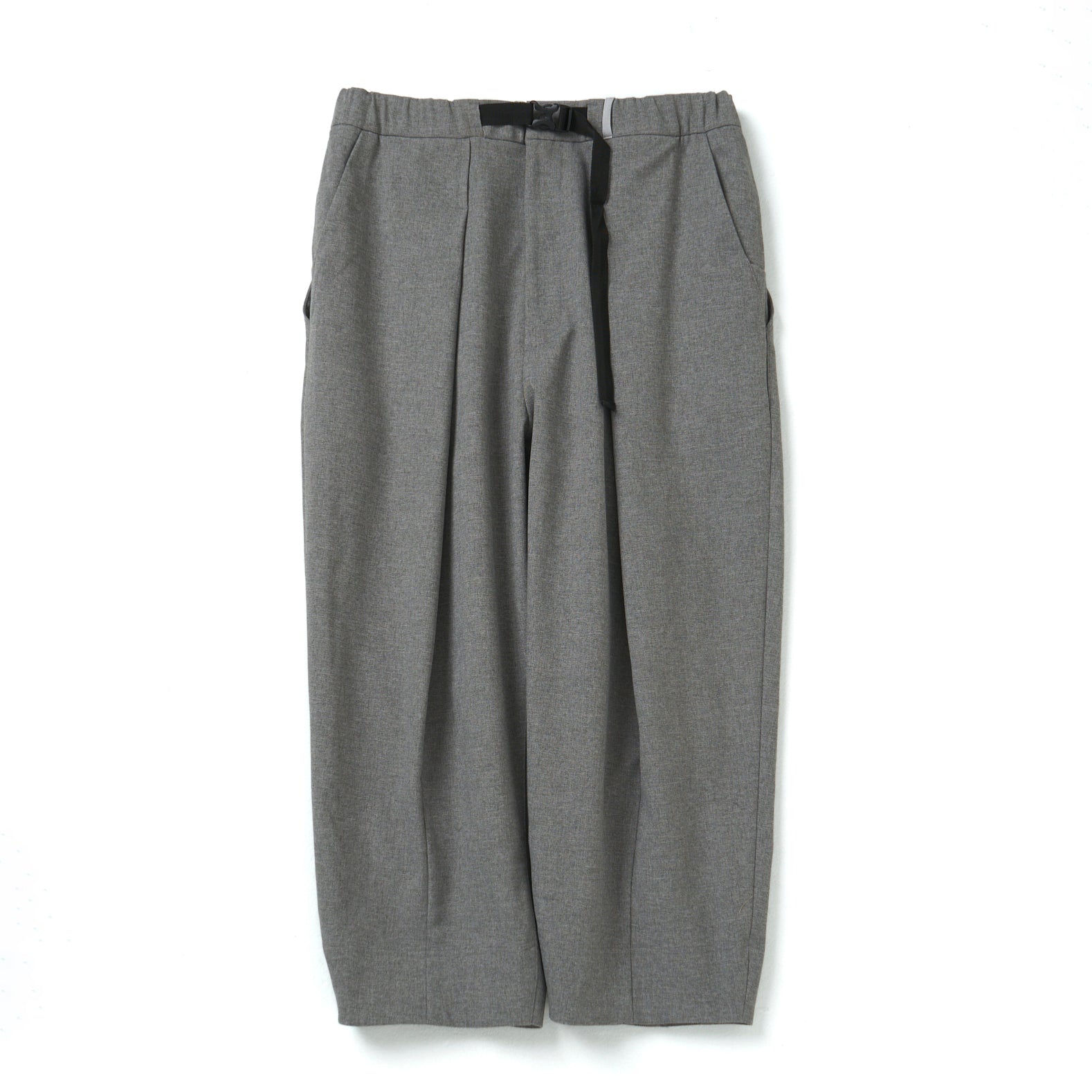 Tech Wool Cropped Easy Pants ※Made In JAPAN – Gray | NORBIT | 入荷予定アイテム