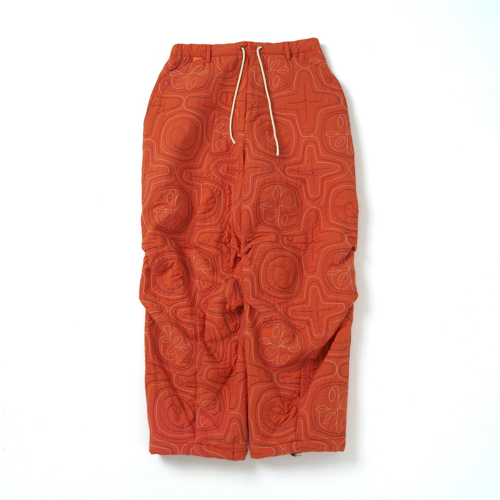 AINU Quilting Pants – Orange | NORBIT | 入荷予定アイテム