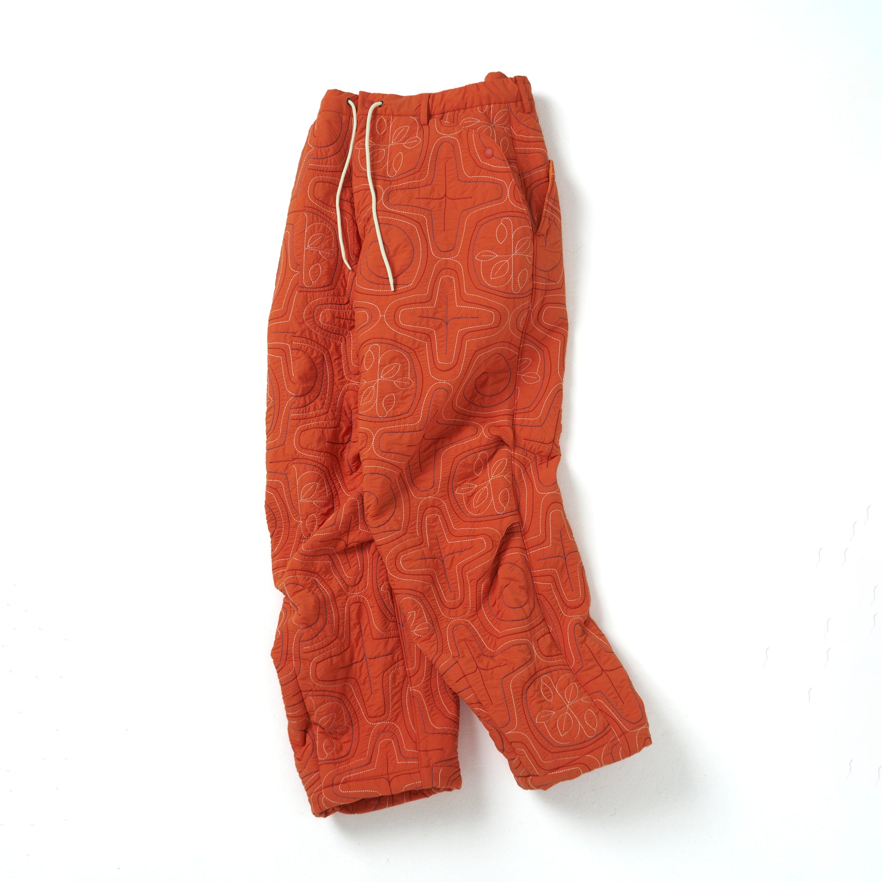 AINU Quilting Pants – Orange | NORBIT | 入荷予定アイテム