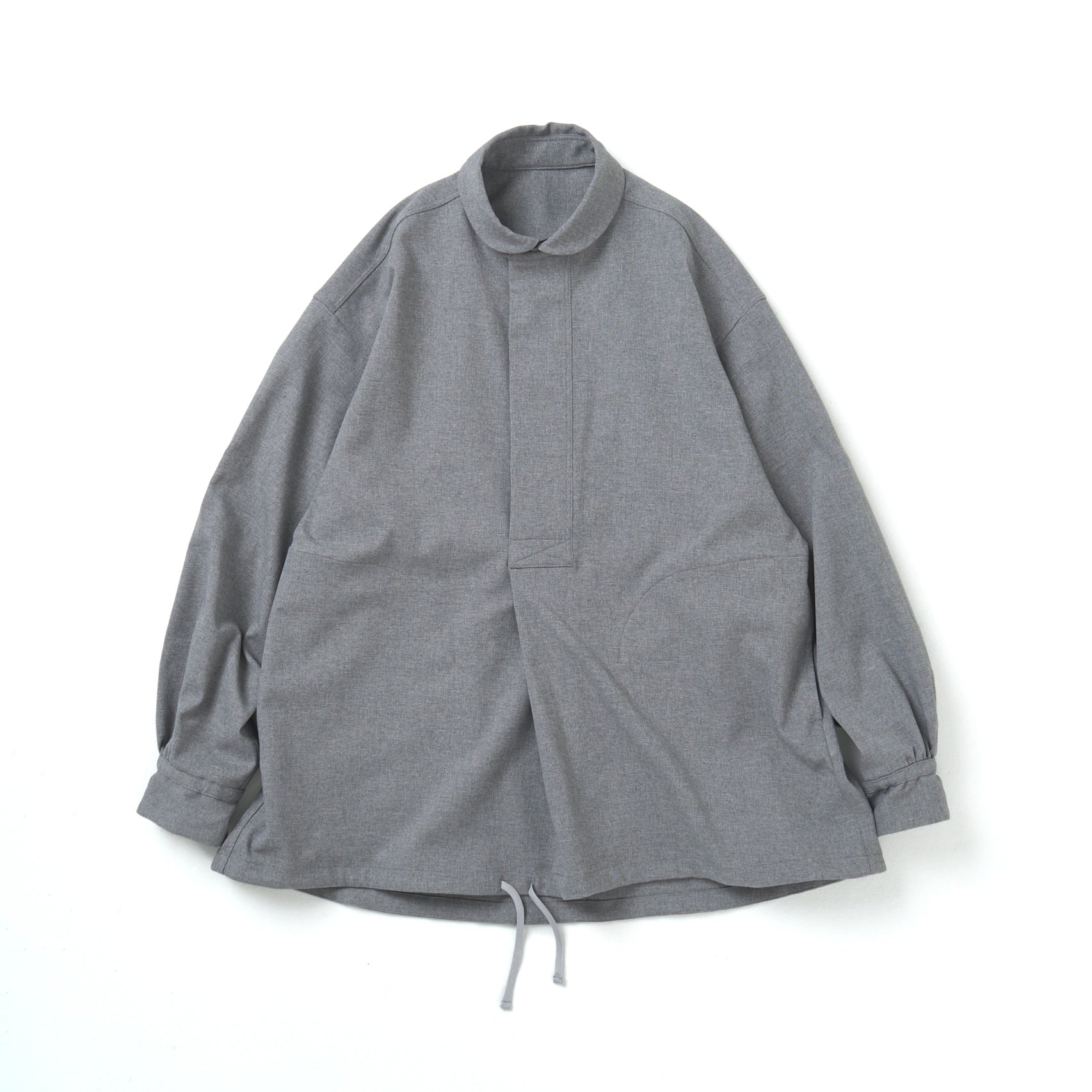 Tech Wool Pullover Shirts ※Made In JAPAN – Gray | NORBIT | 入荷予定アイテム