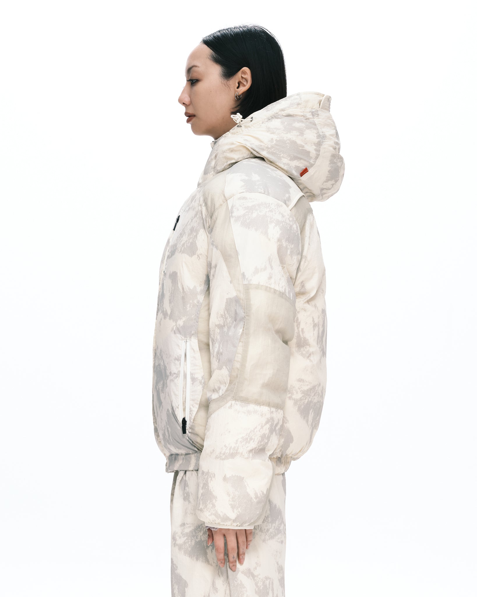 Snowy puffer jacket | Color_Light Grey | No_pla25awj11-1_light grey【PLATEAU STUDIO_プラトー スタジオ】【入荷予定アイテム・入荷連絡可能】