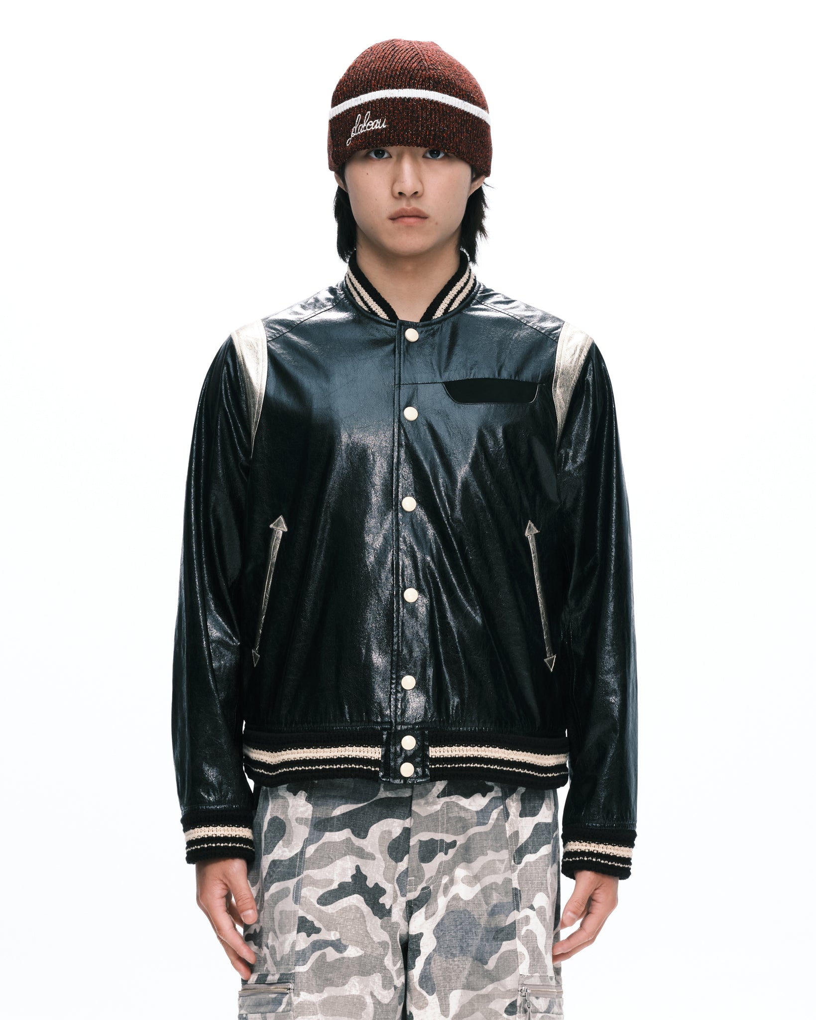 Mirror blouson | Color_Black | No_pla25awj03-1_black【PLATEAU STUDIO_プラトー スタジオ】【入荷予定アイテム・入荷連絡可能】