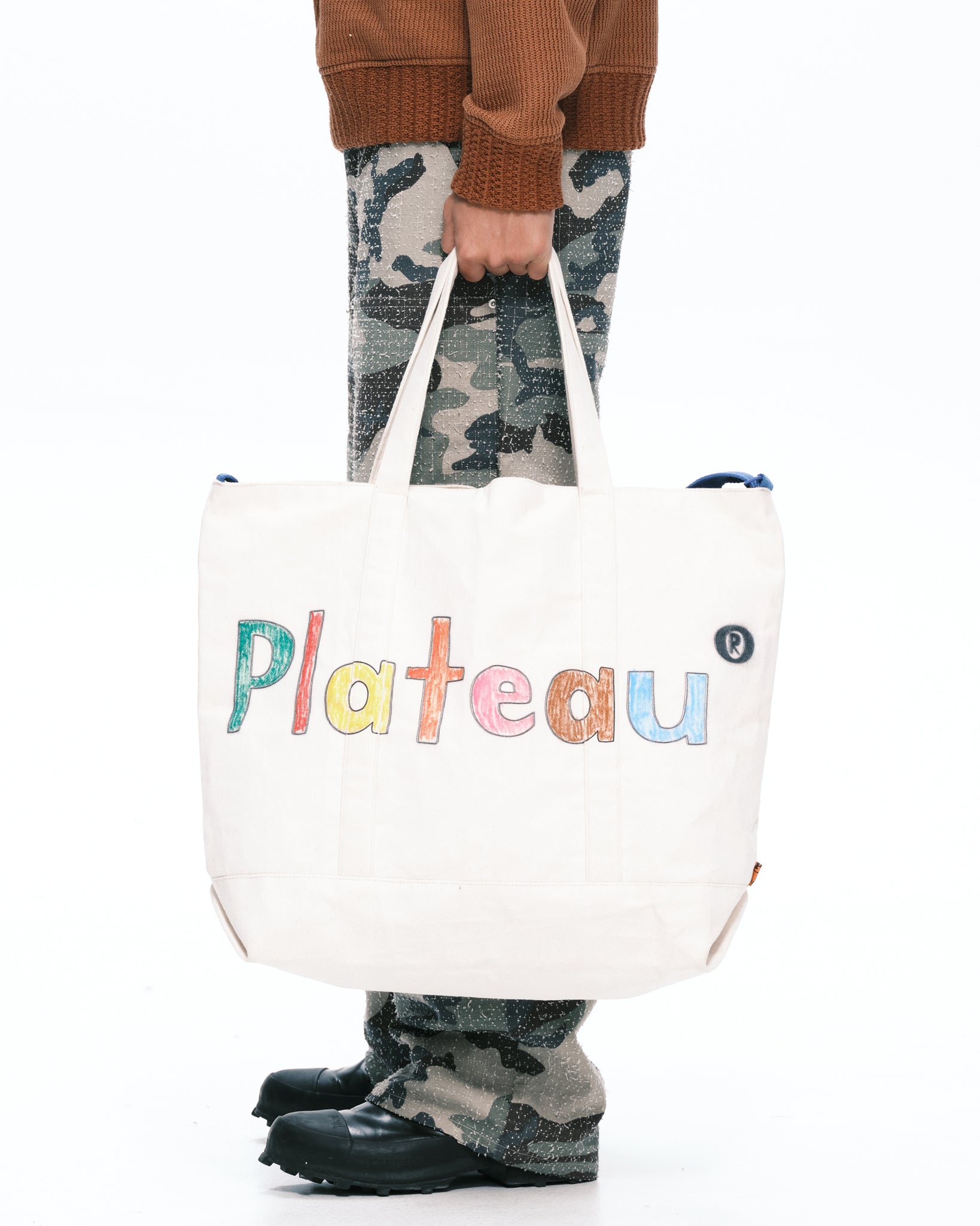 Stripe tote beige | Color_Beige | No_pla25awac01-2_beige【PLATEAU STUDIO_プラトー スタジオ】【入荷予定アイテム・入荷連絡可能】