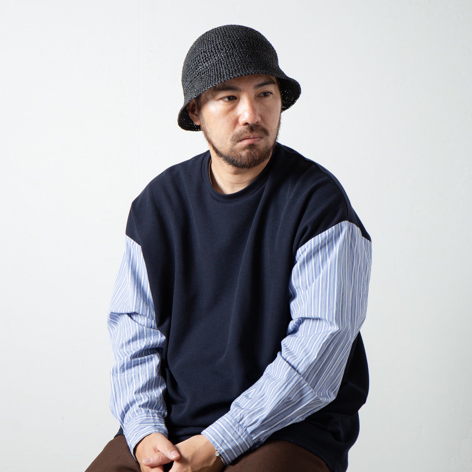 Paper Fiber Tulip Hat | Color_Black | No_RL-23-1291_Black【RACAL_ラカル】【入荷予定アイテム・入荷連絡可能】