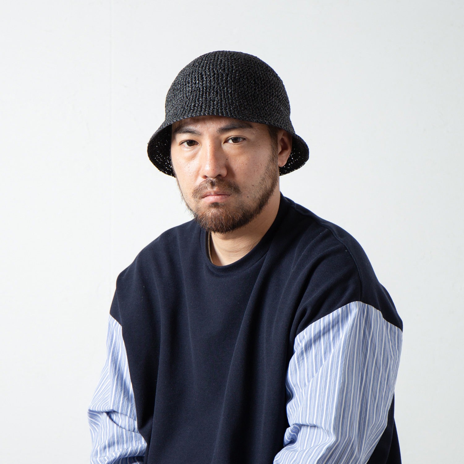 Paper Fiber Tulip Hat | Color_Black | No_RL-23-1291_Black【RACAL_ラカル】【入荷予定アイテム・入荷連絡可能】