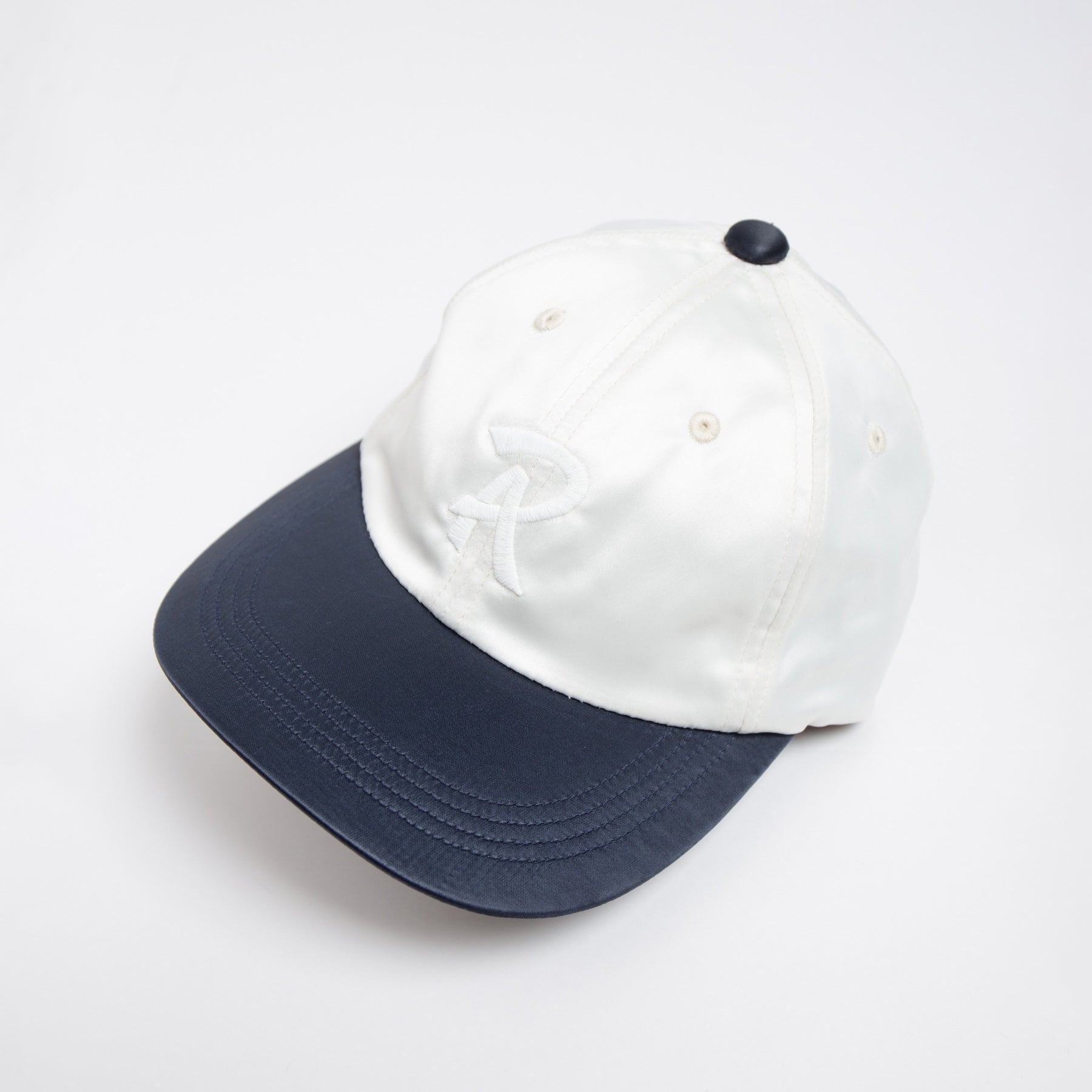 Satin B.B.CAP | Color_Ivory×Navy | No_RL-26-043W_Ivory×Navy【RACAL_ラカル】【入荷予定アイテム・入荷連絡可能】