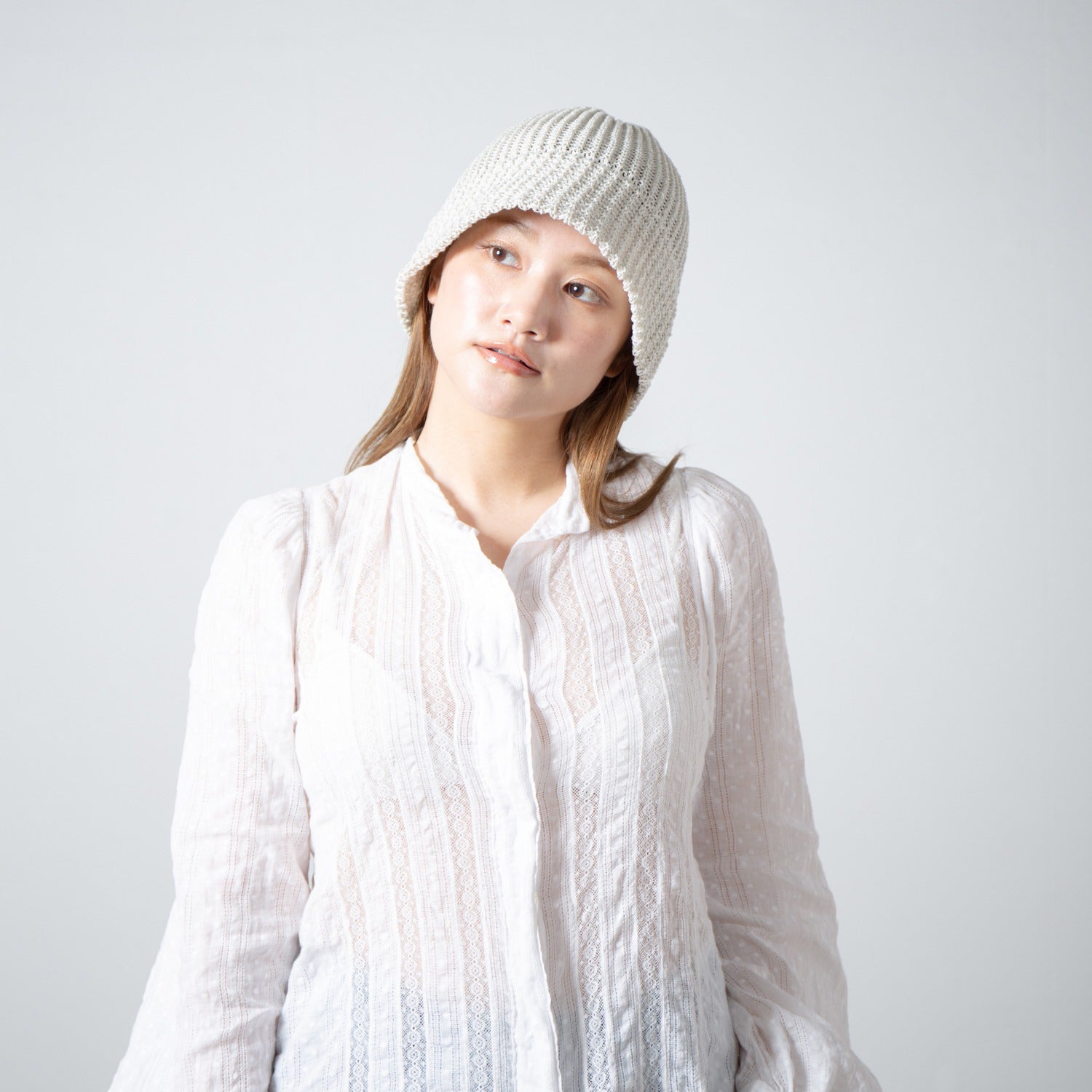 Summer Knit Hat | Color_Ivory | No_RL-26-046W_Ivory【RACAL_ラカル】【入荷予定アイテム・入荷連絡可能】
