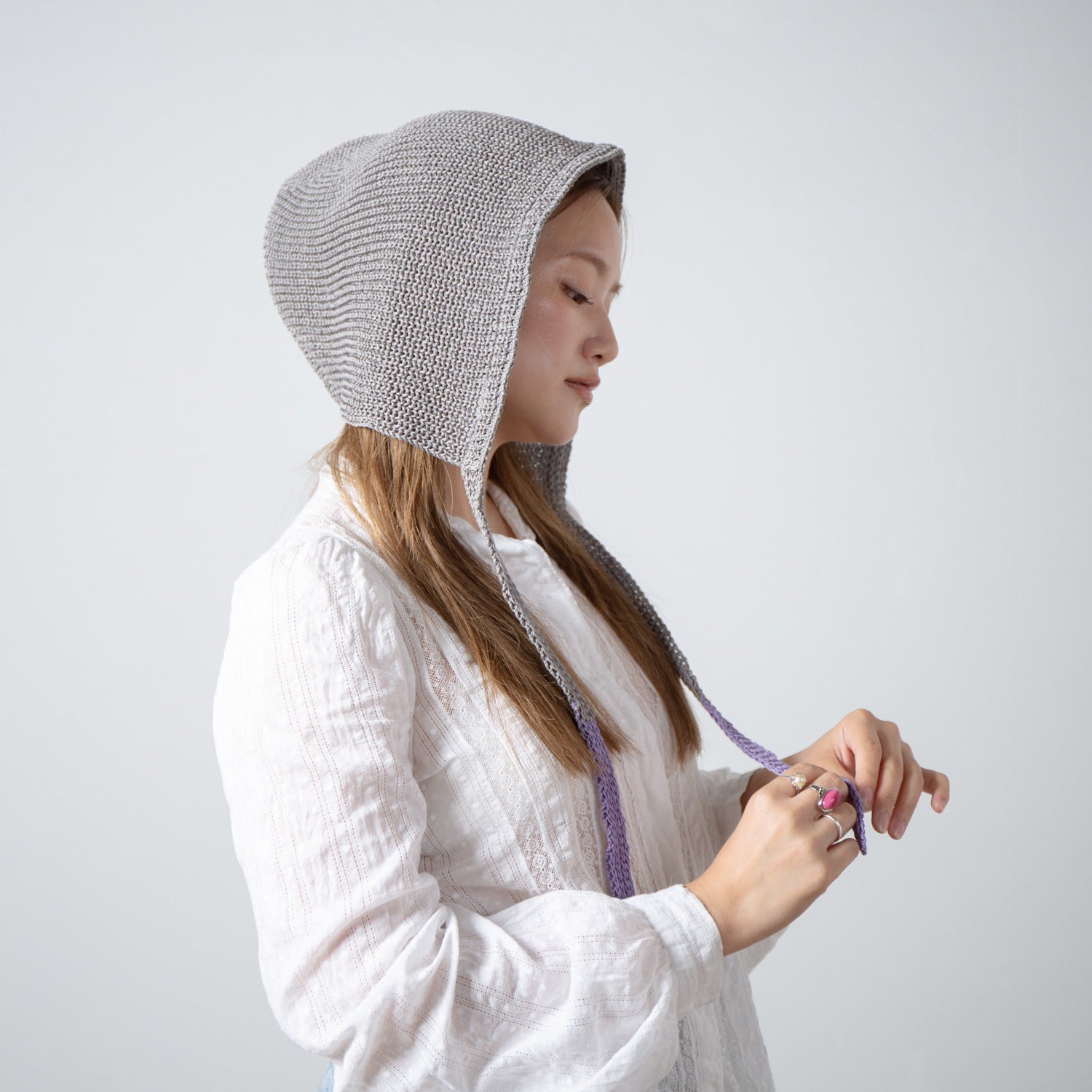 Summer Knit Hoodie | Color_Gray | No_RL-26-049W_Gray【RACAL_ラカル】【入荷予定アイテム・入荷連絡可能】