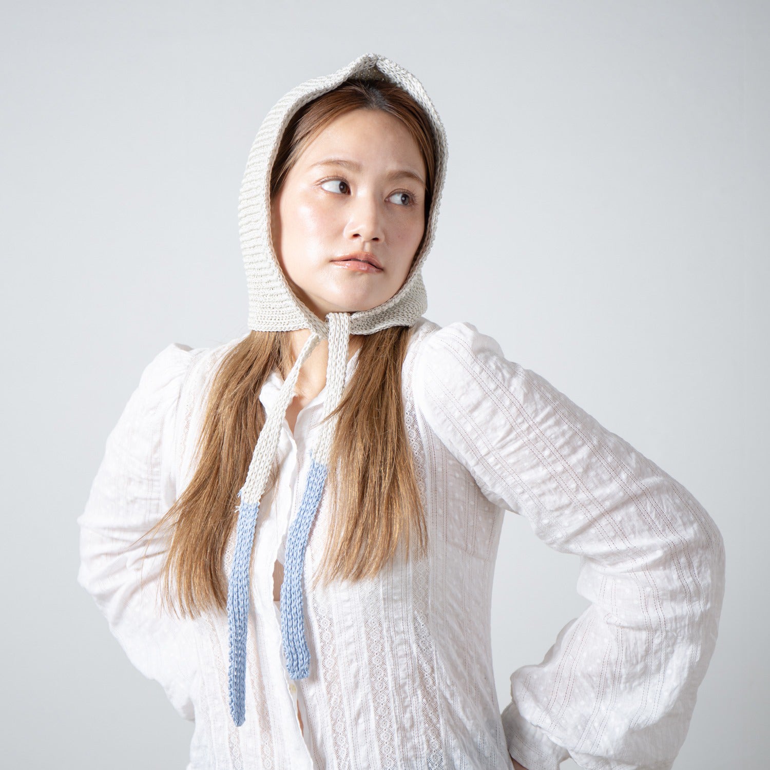 Summer Knit Hoodie | Color_Ivory | No_RL-26-049W_Ivory【RACAL_ラカル】【入荷予定アイテム・入荷連絡可能】