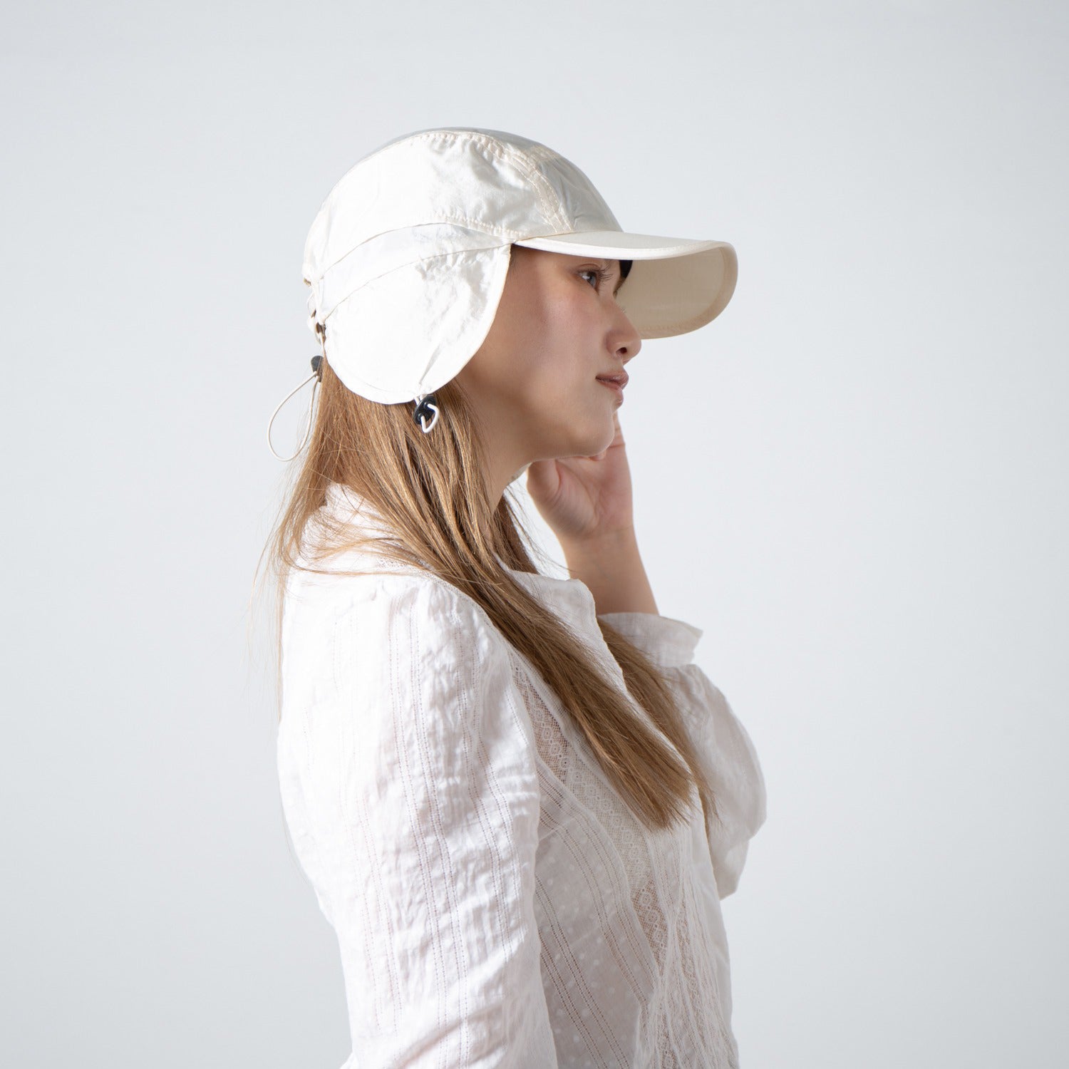 Ear Jet Cap | Color_Ivory | No_RL-26-050W_Ivory【RACAL_ラカル】【入荷予定アイテム・入荷連絡可能】