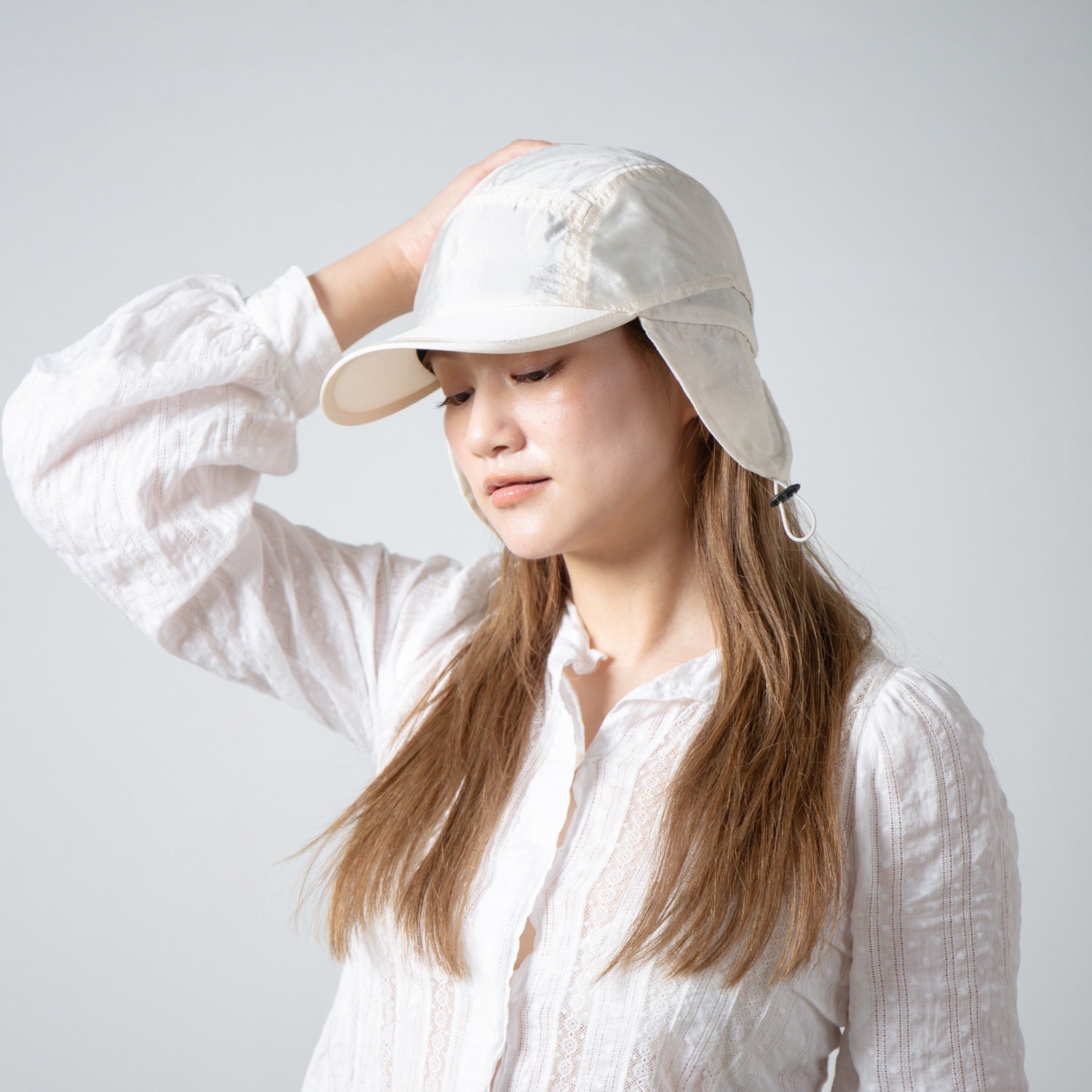 Ear Jet Cap | Color_Ivory | No_RL-26-050W_Ivory【RACAL_ラカル】【入荷予定アイテム・入荷連絡可能】