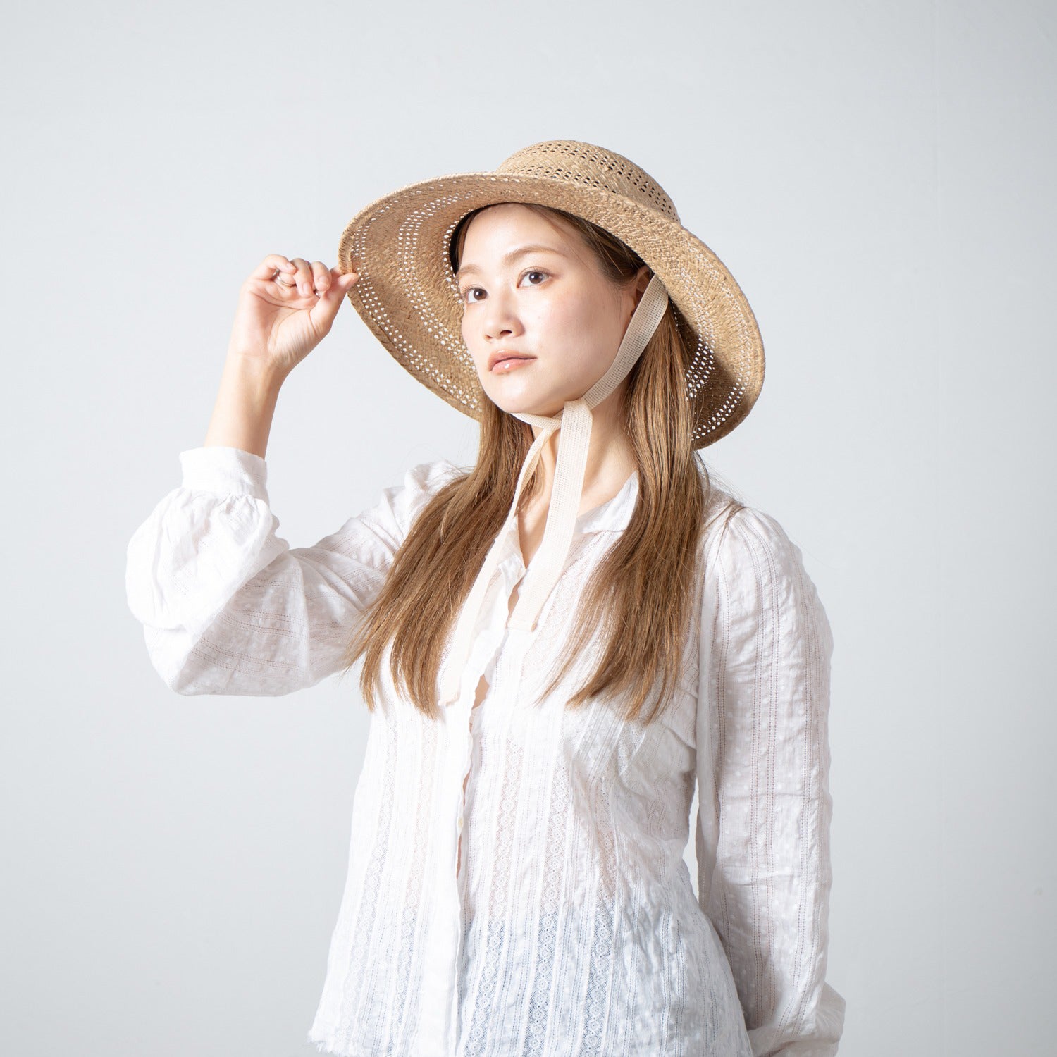 Kampi Border Lace Hat | Color_Natural | No_RL-26-052W_Natural【RACAL_ラカル】【入荷予定アイテム・入荷連絡可能】