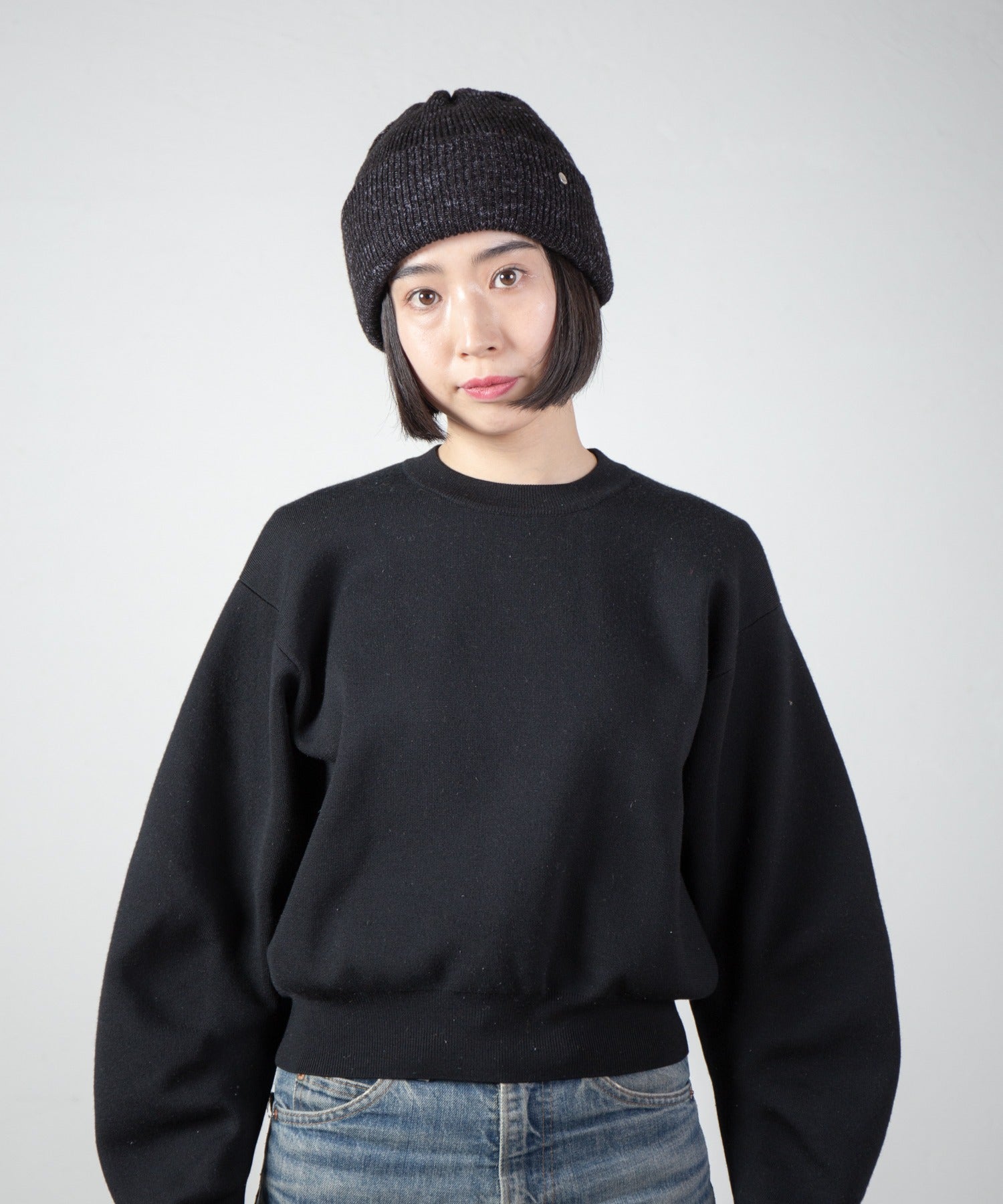 Mix Knit Cap – Black | RACAL | 入荷予定アイテム