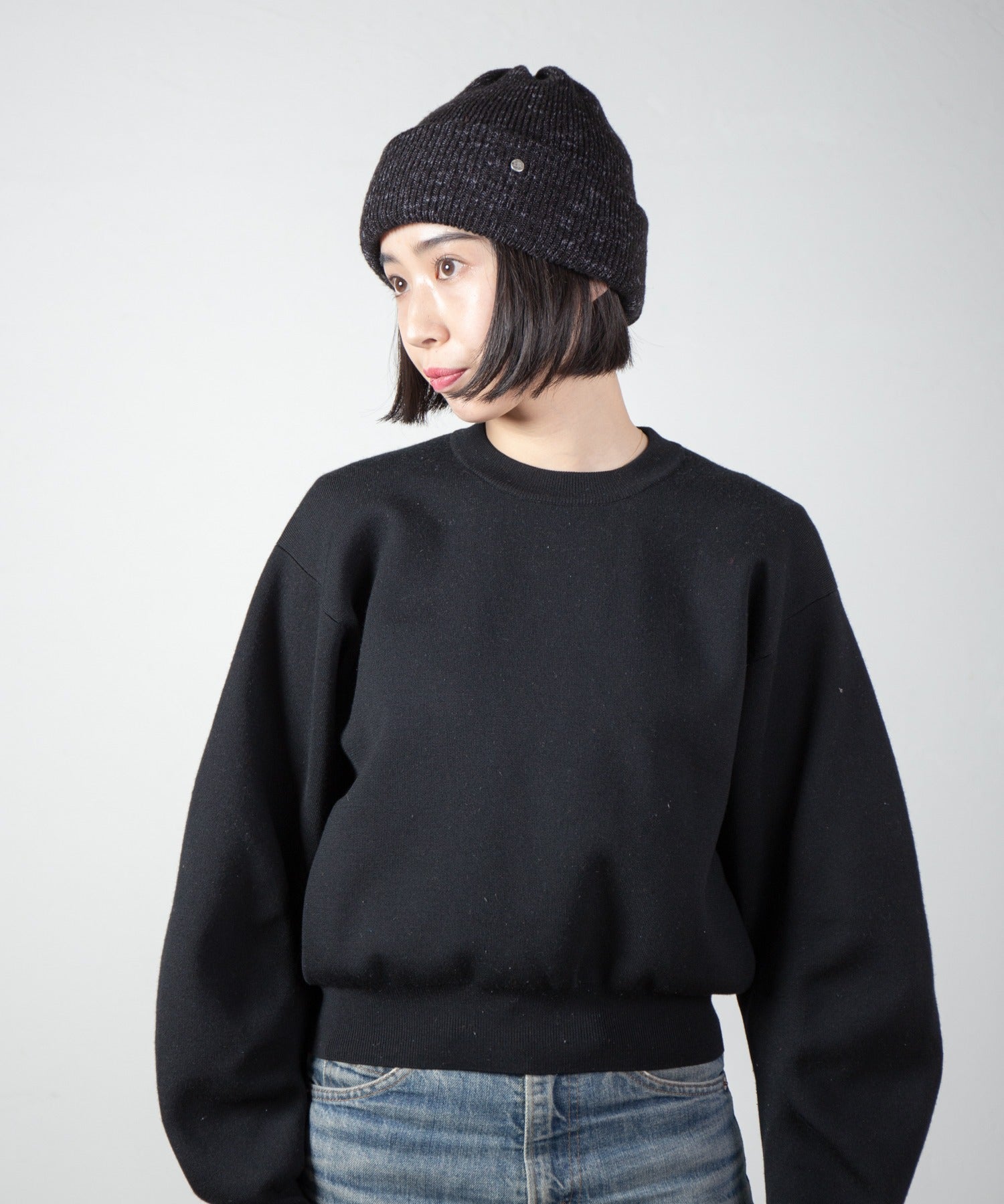 Mix Knit Cap – Black | RACAL | 入荷予定アイテム