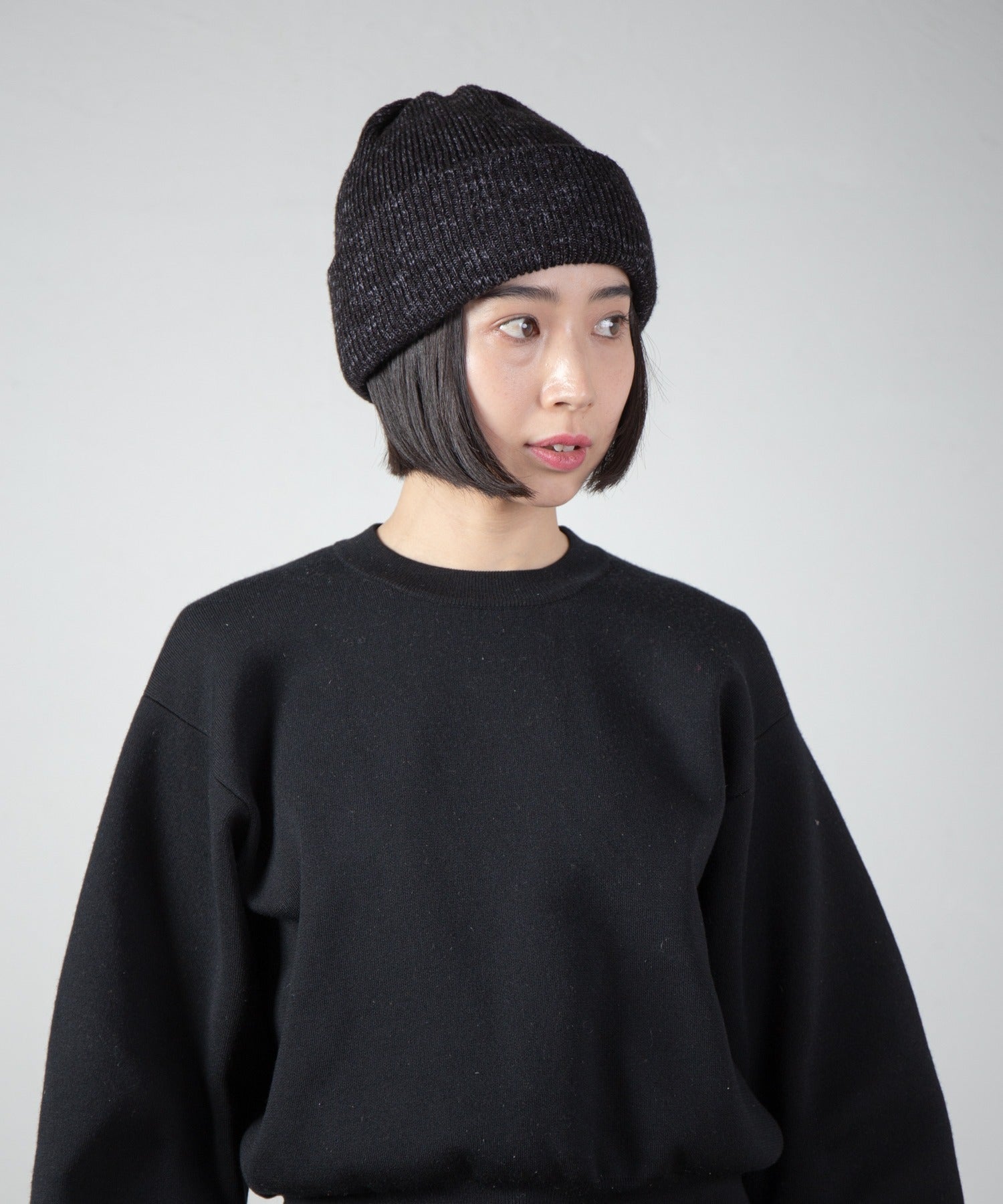 Mix Knit Cap – Black | RACAL | 入荷予定アイテム