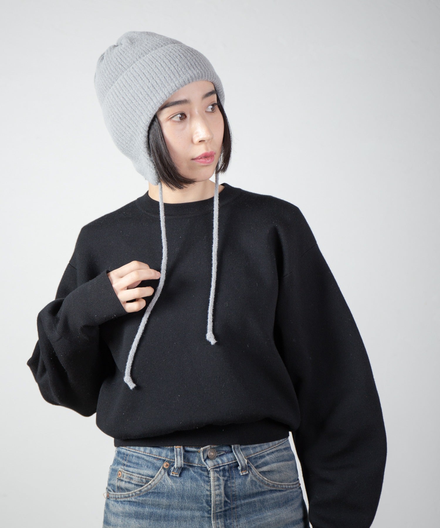 Ear Knit Cap – Gray | RACAL | 入荷予定アイテム