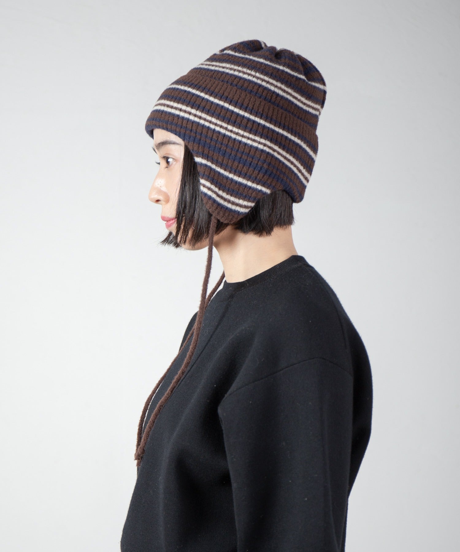 Ear Knit Cap – Brown Mix | RACAL | 入荷予定アイテム