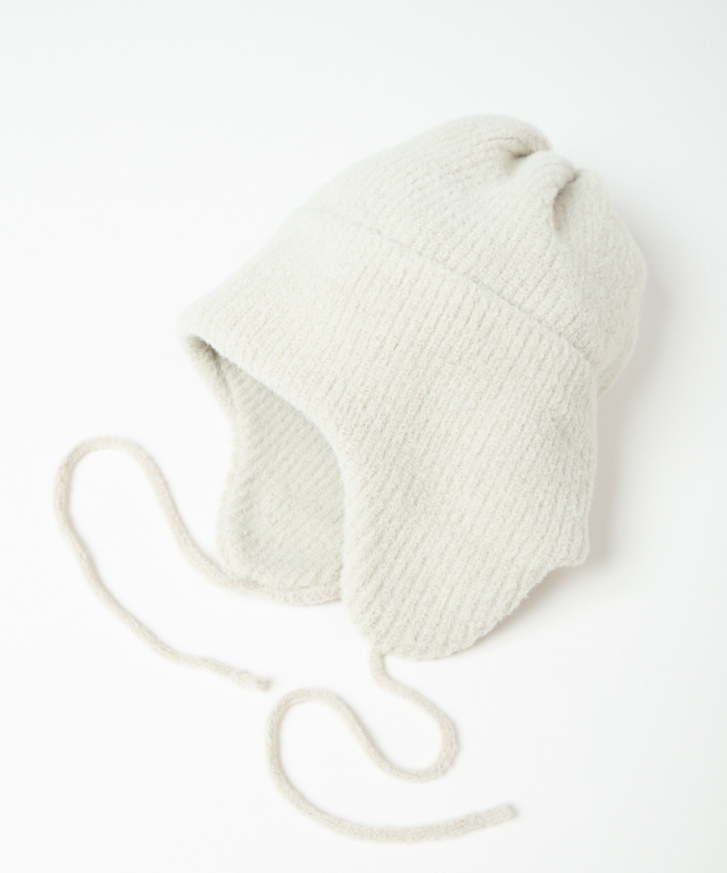 Ear Knit Cap – Ivory | RACAL | 入荷予定アイテム