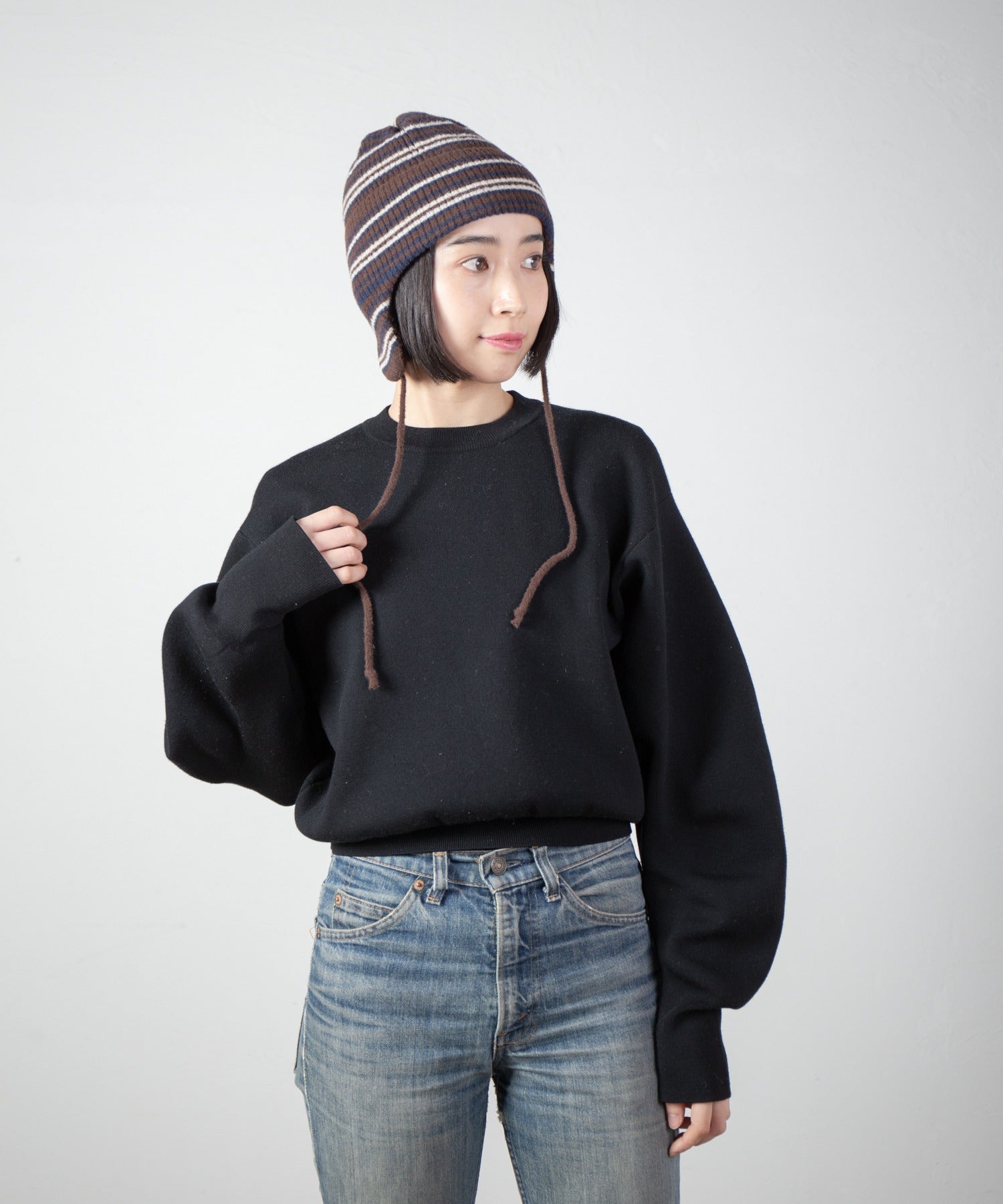 Ear Knit Cap – Brown Mix | RACAL | 入荷予定アイテム
