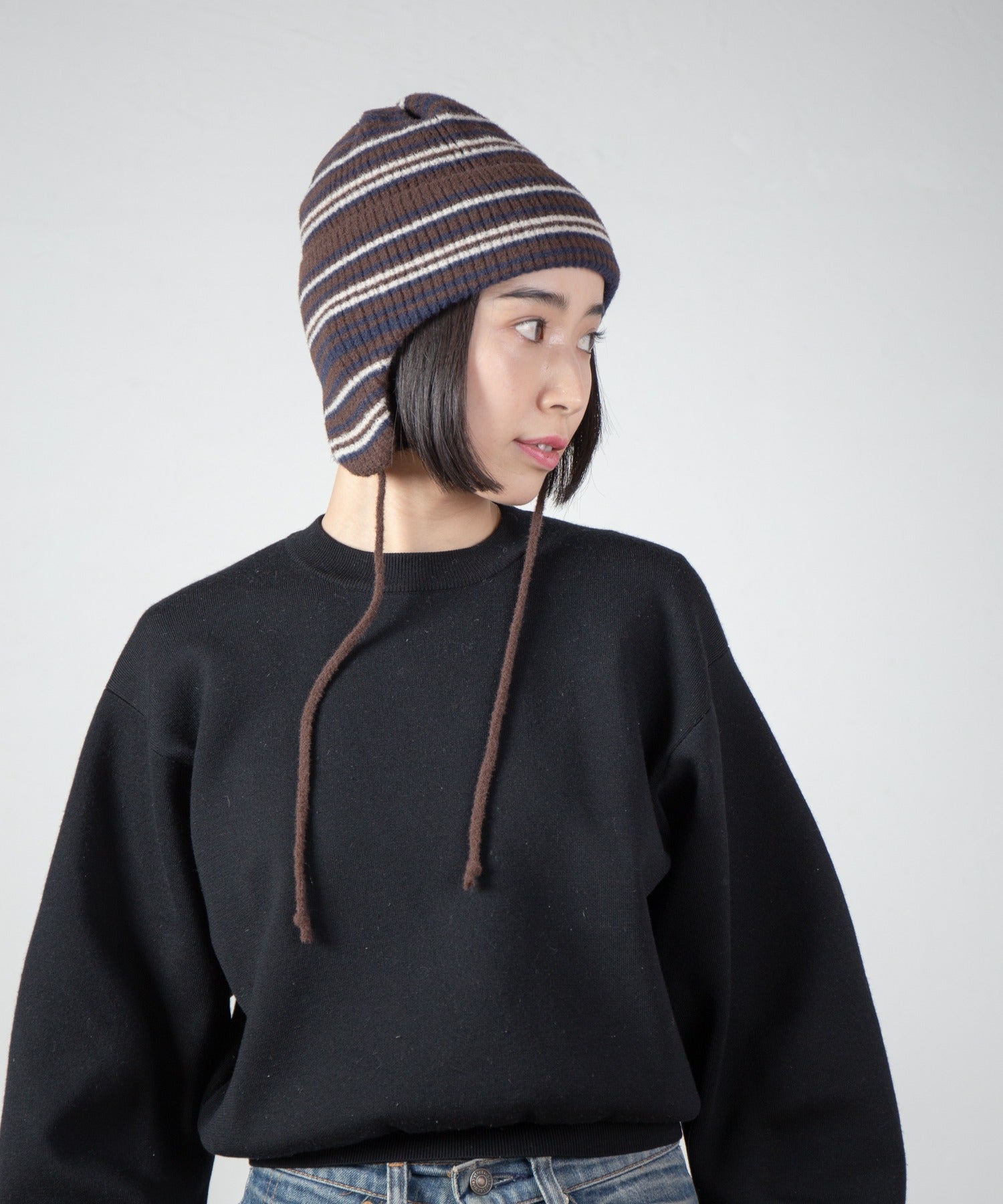 Ear Knit Cap – Brown Mix | RACAL | 入荷予定アイテム