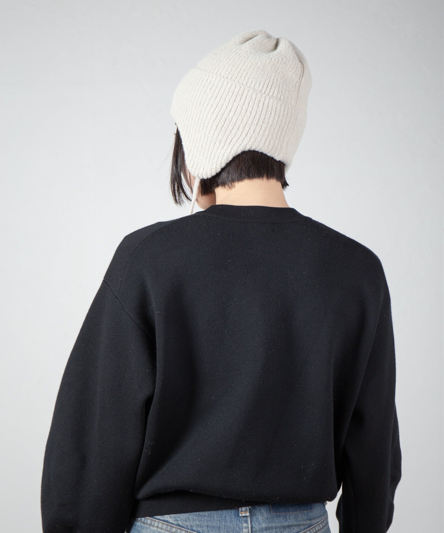 Ear Knit Cap – Ivory | RACAL | 入荷予定アイテム