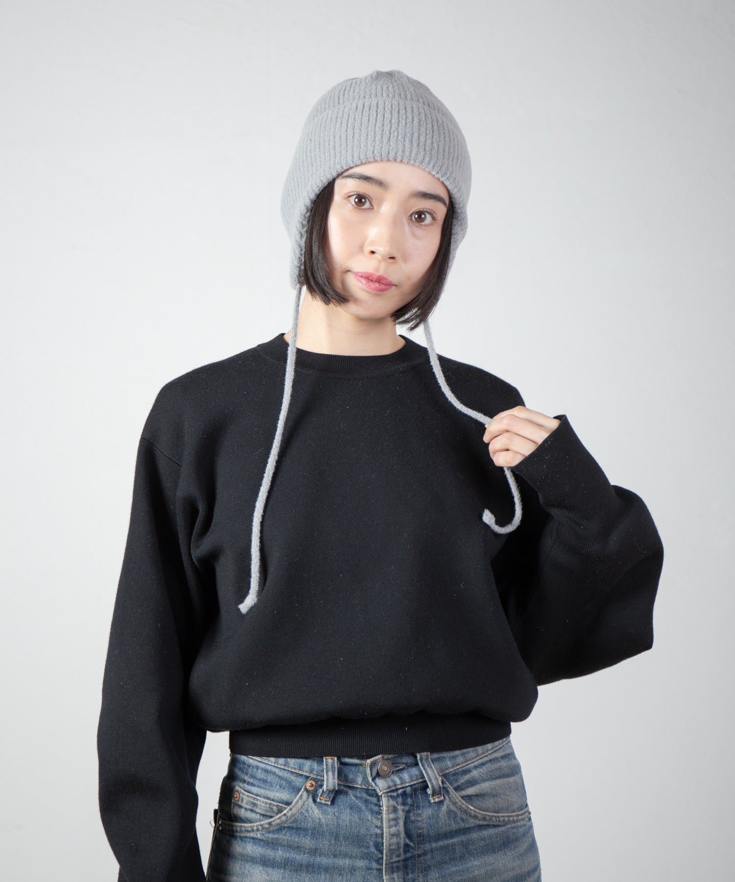 Ear Knit Cap – Gray | RACAL | 入荷予定アイテム