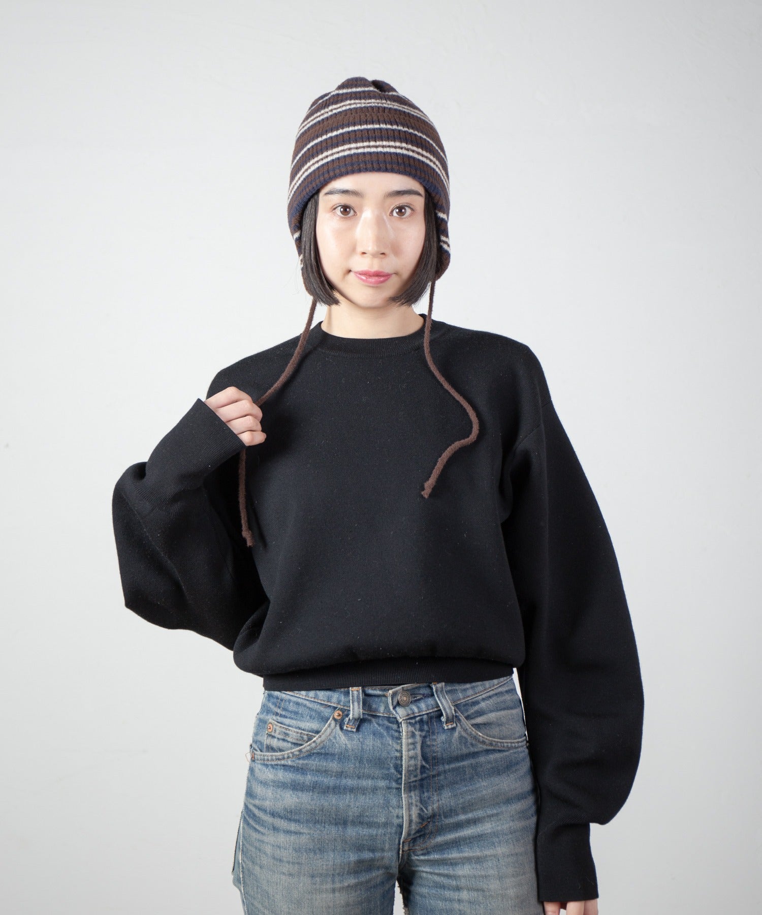 Ear Knit Cap – Brown Mix | RACAL | 入荷予定アイテム