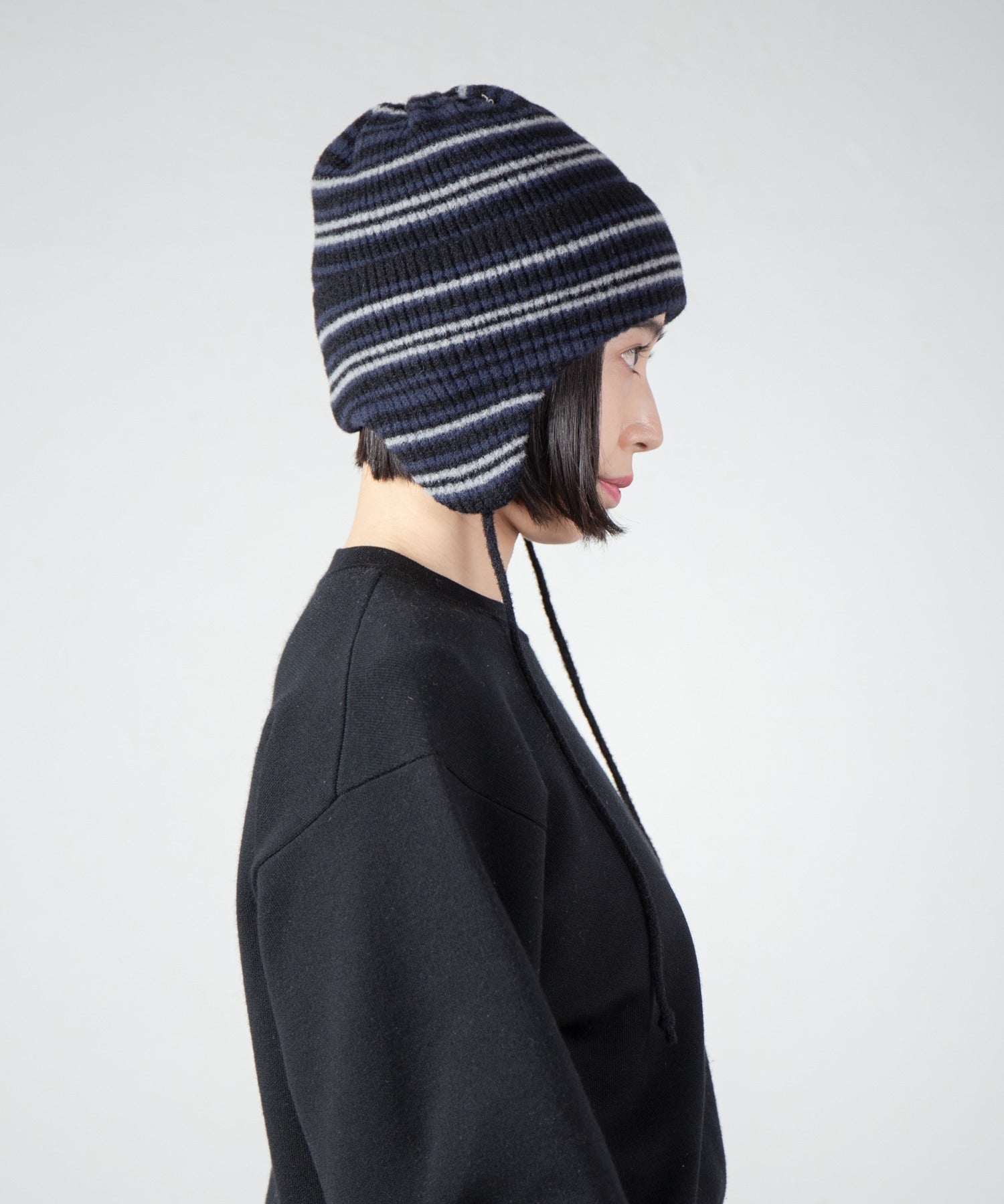 Ear Knit Cap – Navy Mix | RACAL | 入荷予定アイテム