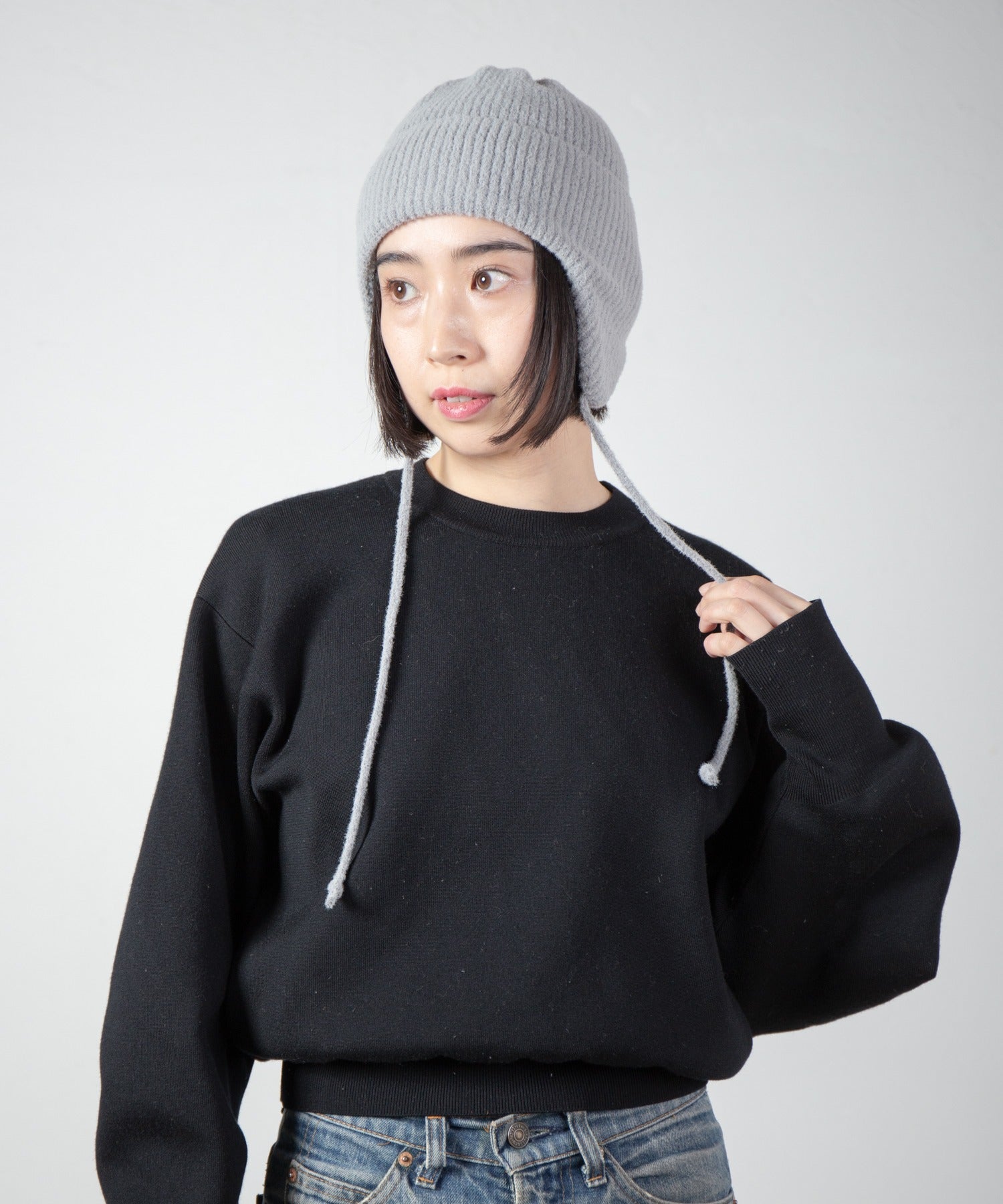 Ear Knit Cap – Gray | RACAL | 入荷予定アイテム