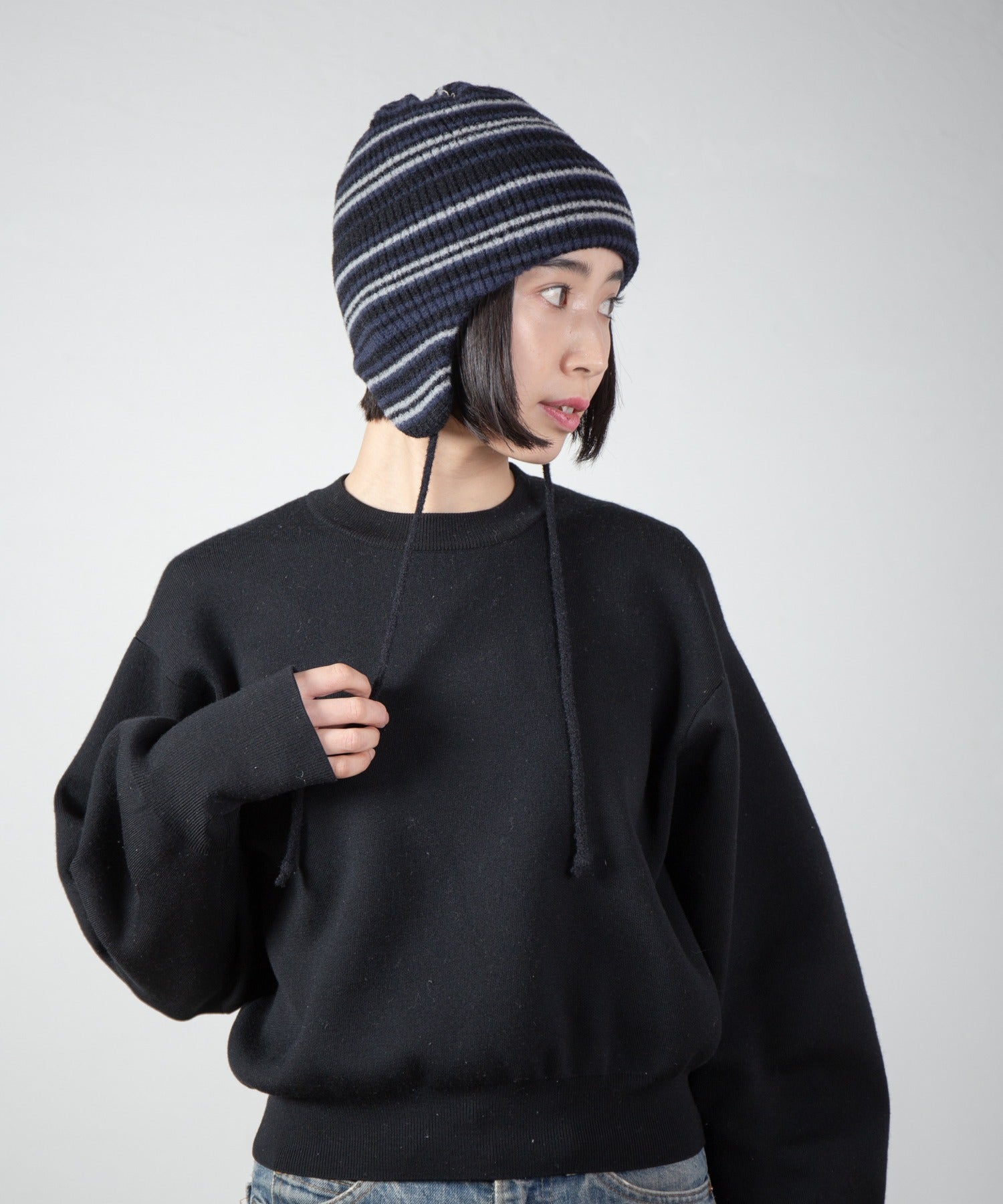Ear Knit Cap – Navy Mix | RACAL | 入荷予定アイテム
