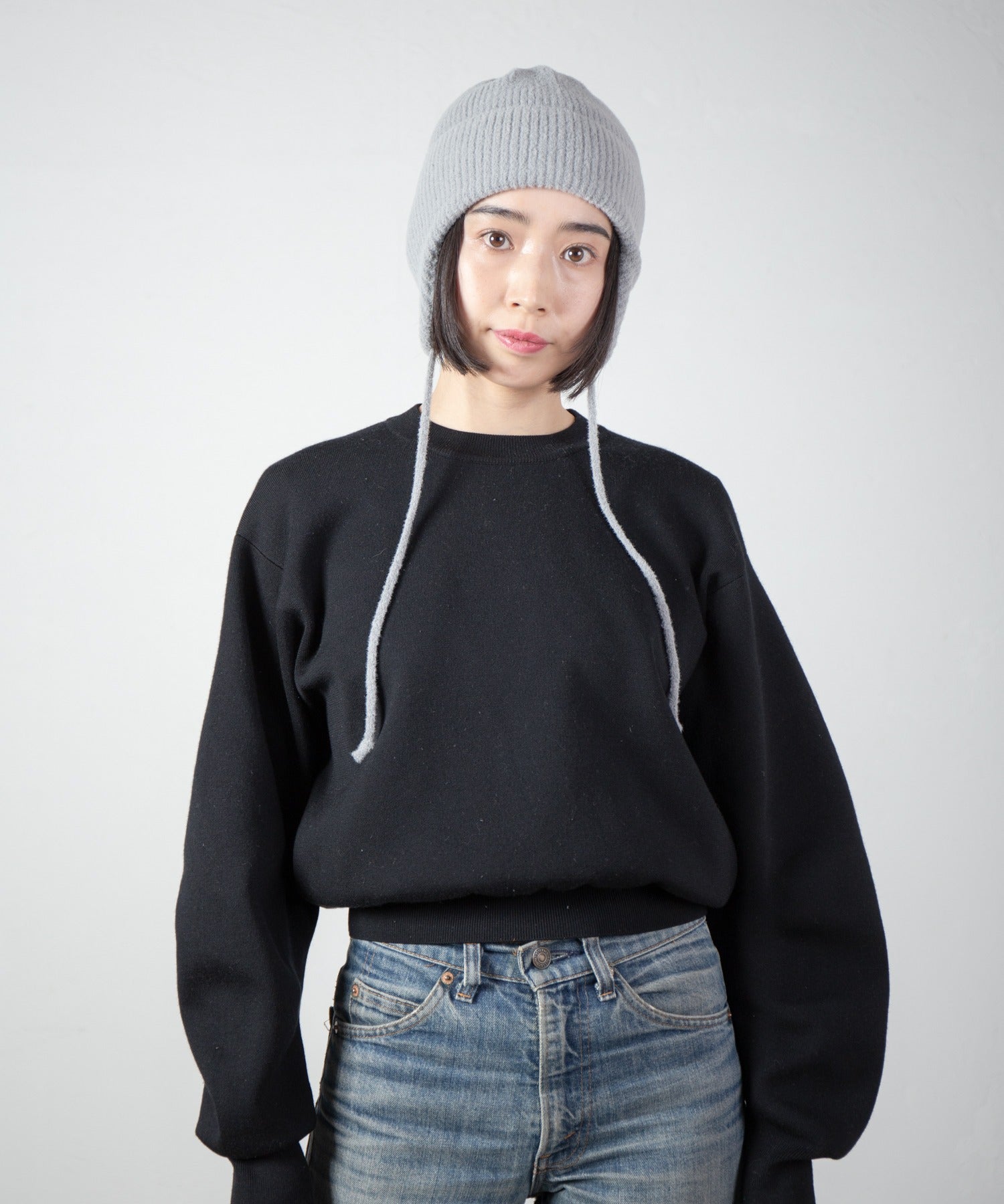 Ear Knit Cap – Gray | RACAL | 入荷予定アイテム