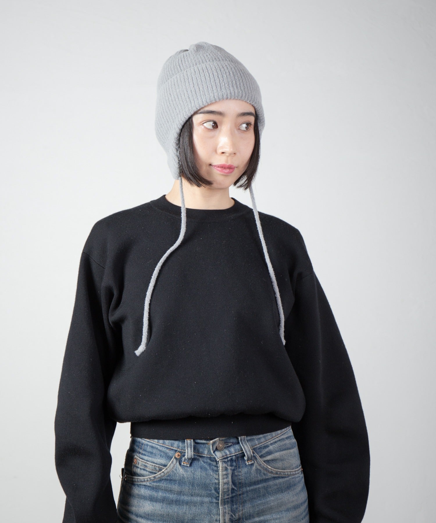 Ear Knit Cap – Gray | RACAL | 入荷予定アイテム