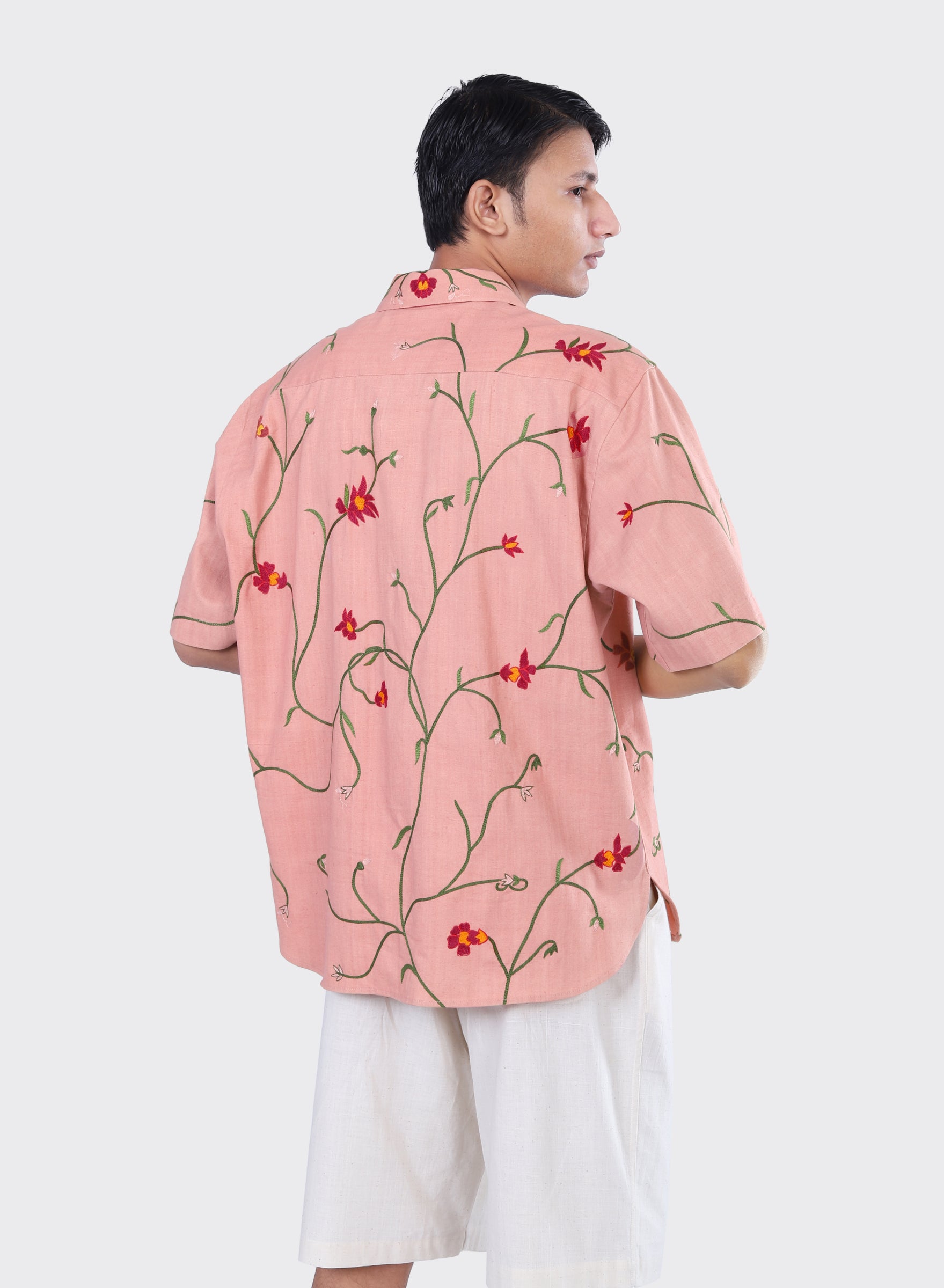 RONEN_Embroidery Emb19 Coral |  | Color:Embroidery Emb19 Coral【KARDO_カルド】【入荷予定アイテム・入荷連絡可能】