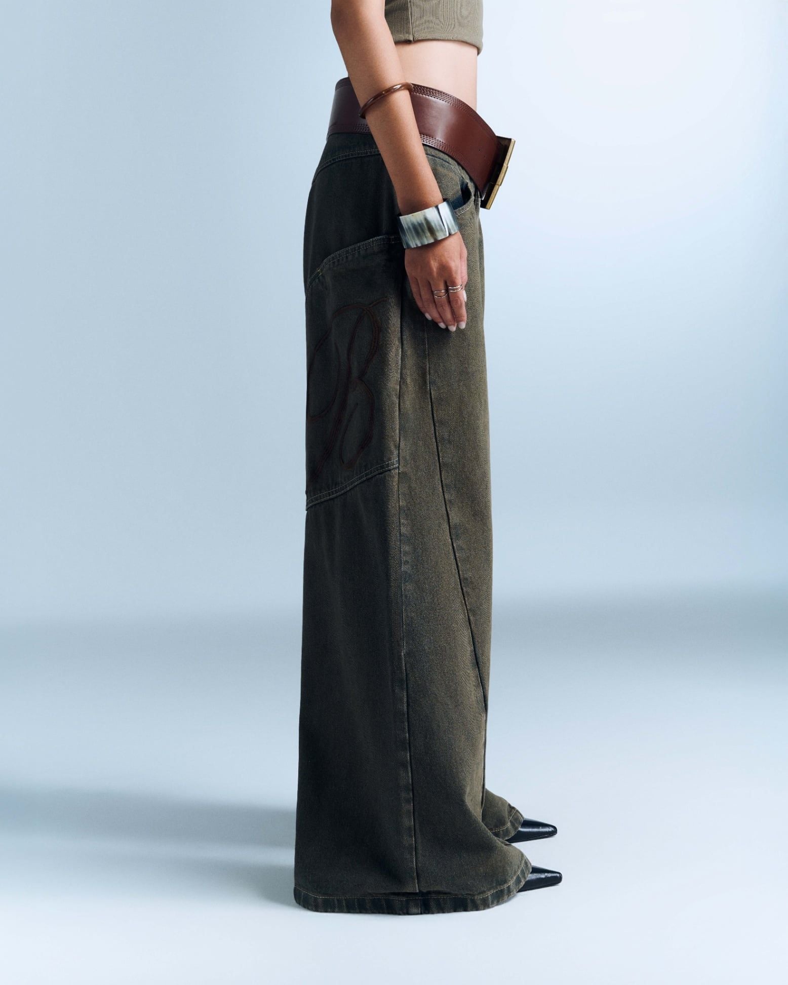 SEYMOUR PANTS VER JEAN (BROWNISH GRAY) | Bunny Hill Concept