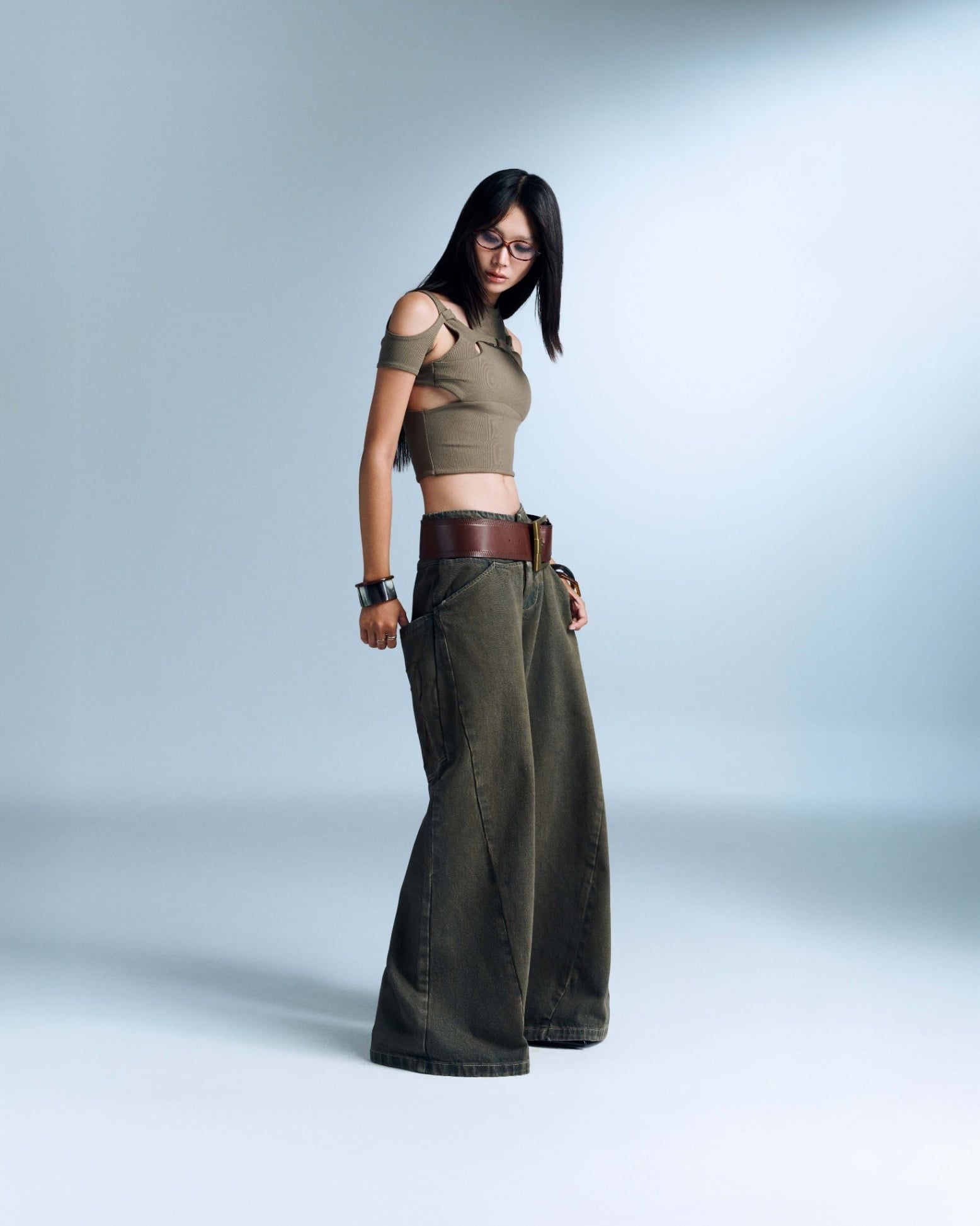 SEYMOUR PANTS VER JEAN (BROWNISH GRAY) | Bunny Hill Concept