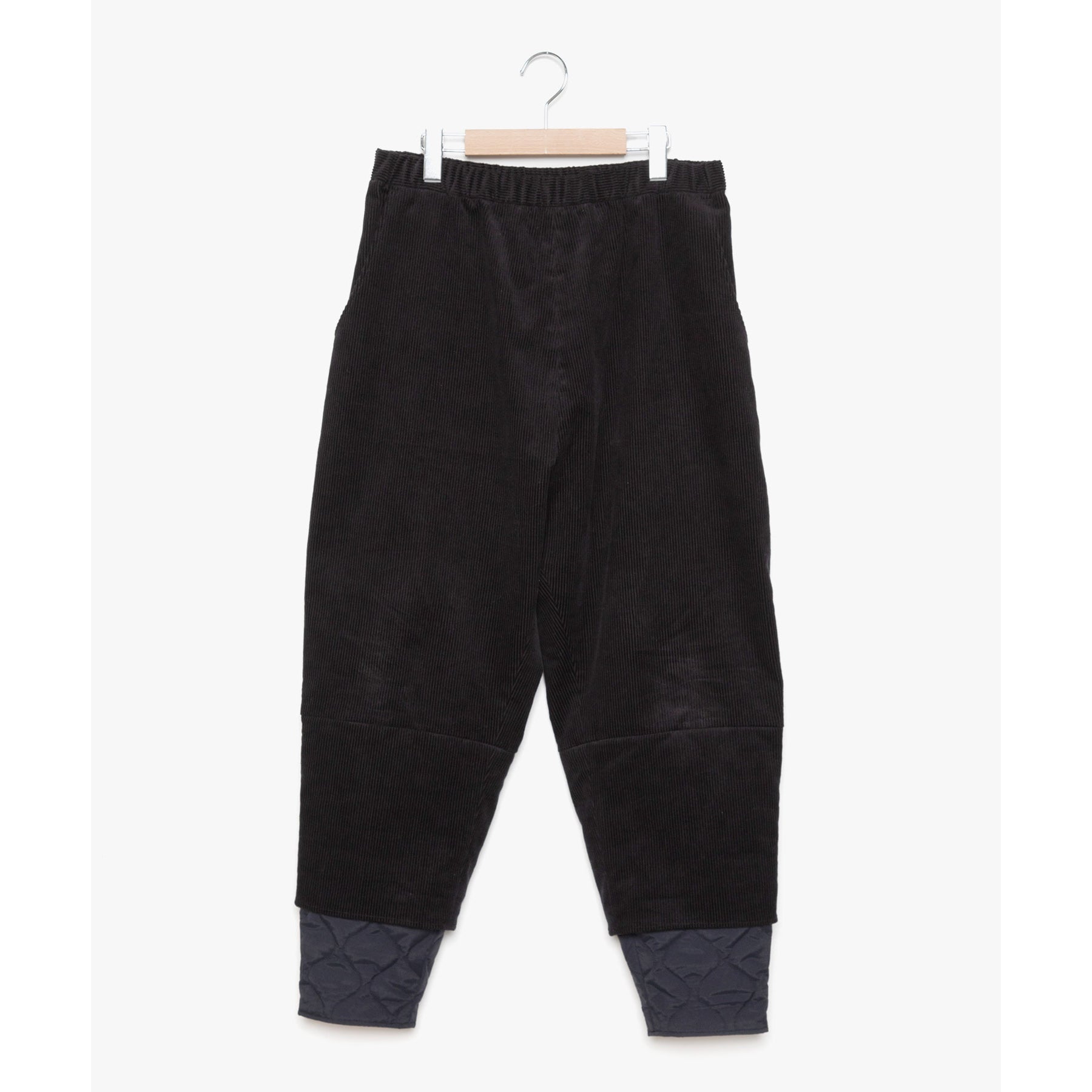 No:SF24AW-02_BLACK | Name:Layer Corduroy Pants | Color:Black【STOF_ストフ】【入荷予定アイテム・入荷連絡可能】