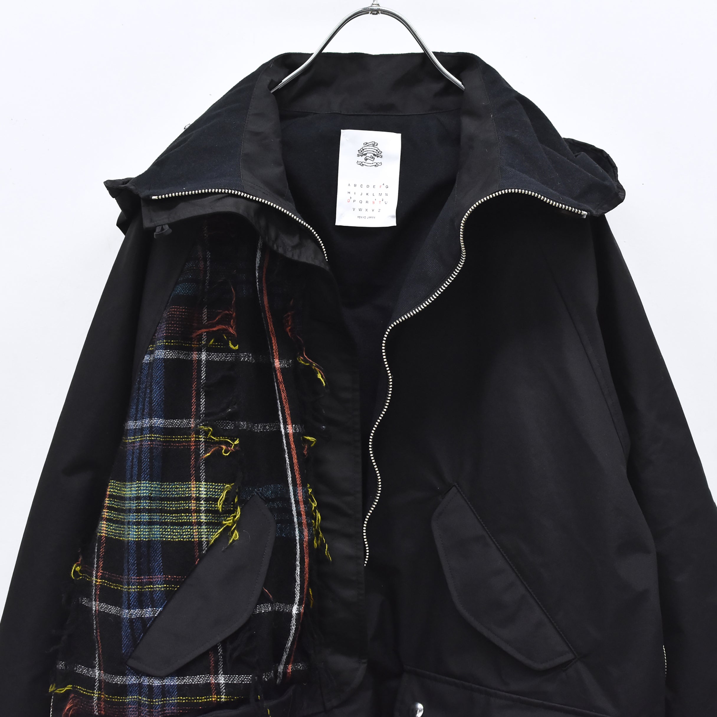 FRINGE WOOL MIX PULLOVER COAT | Color_Black | No_sf25aw-01_black【STOF_ストフ】【入荷予定アイテム・入荷連絡可能】