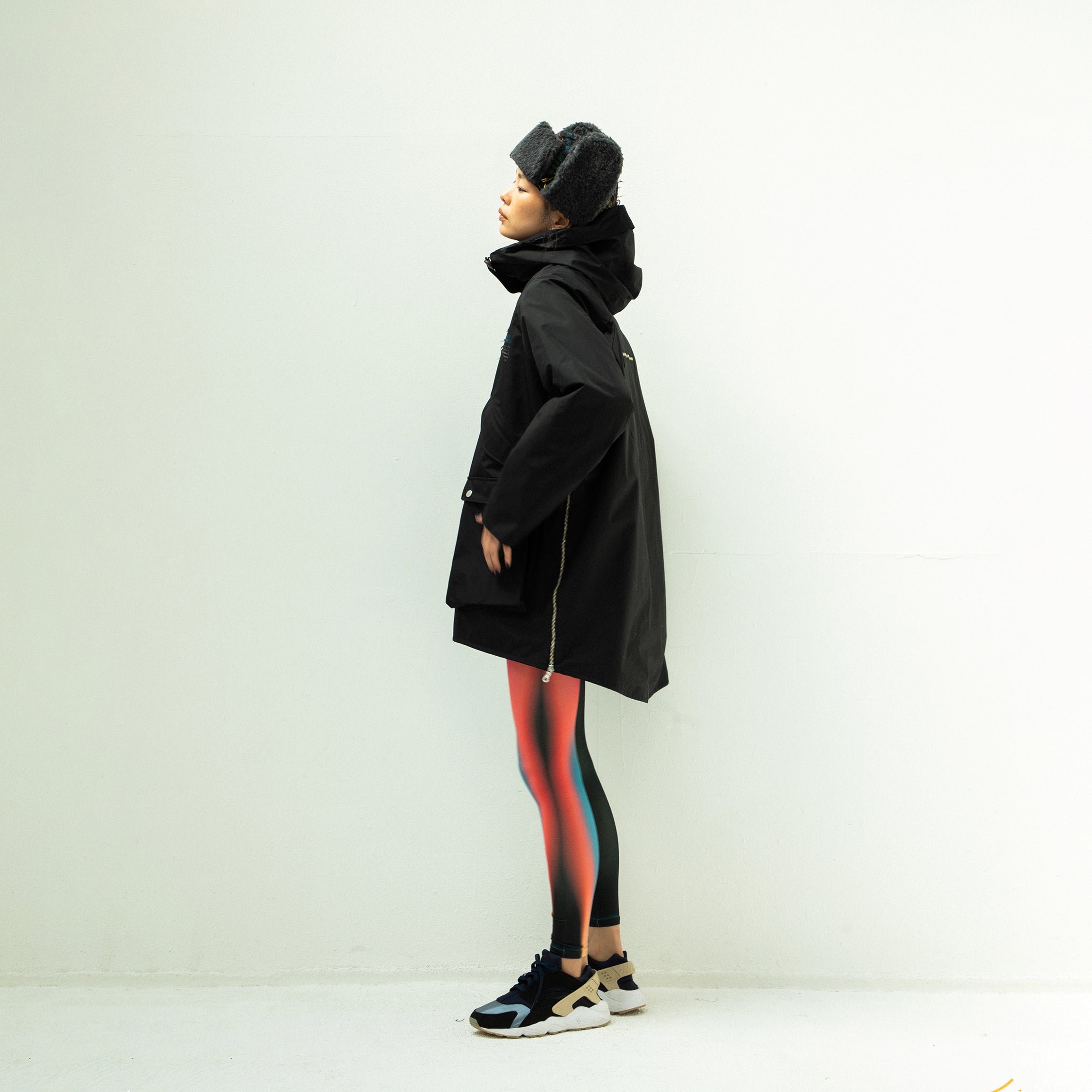 FRINGE WOOL MIX PULLOVER COAT | Color_Black | No_sf25aw-01_black【STOF_ストフ】【入荷予定アイテム・入荷連絡可能】