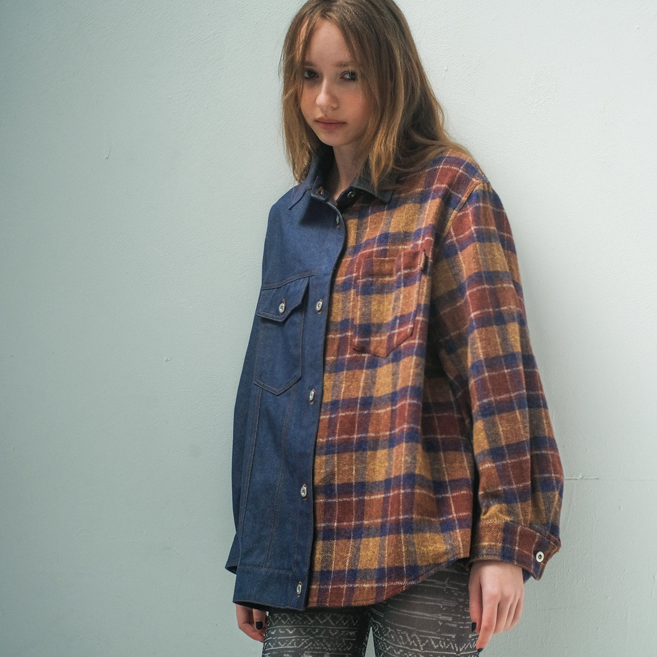 FUSION SHIRT JACKET | Color_Indigo | No_sf25aw-06_indigo【STOF_ストフ】【入荷予定アイテム・入荷連絡可能】