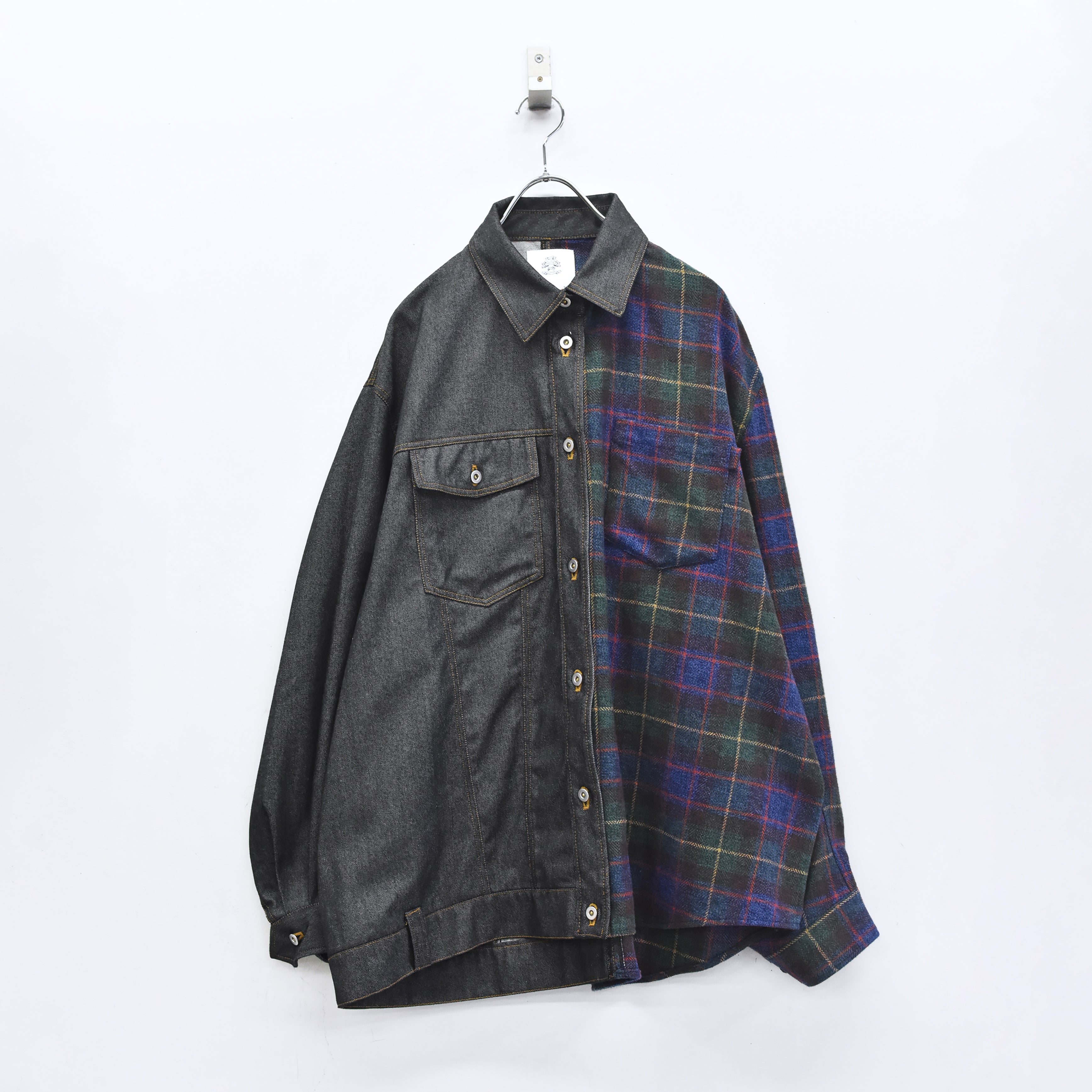 FUSION SHIRT JACKET | Color_Black | No_sf25aw-06_black【STOF_ストフ】【入荷予定アイテム・入荷連絡可能】