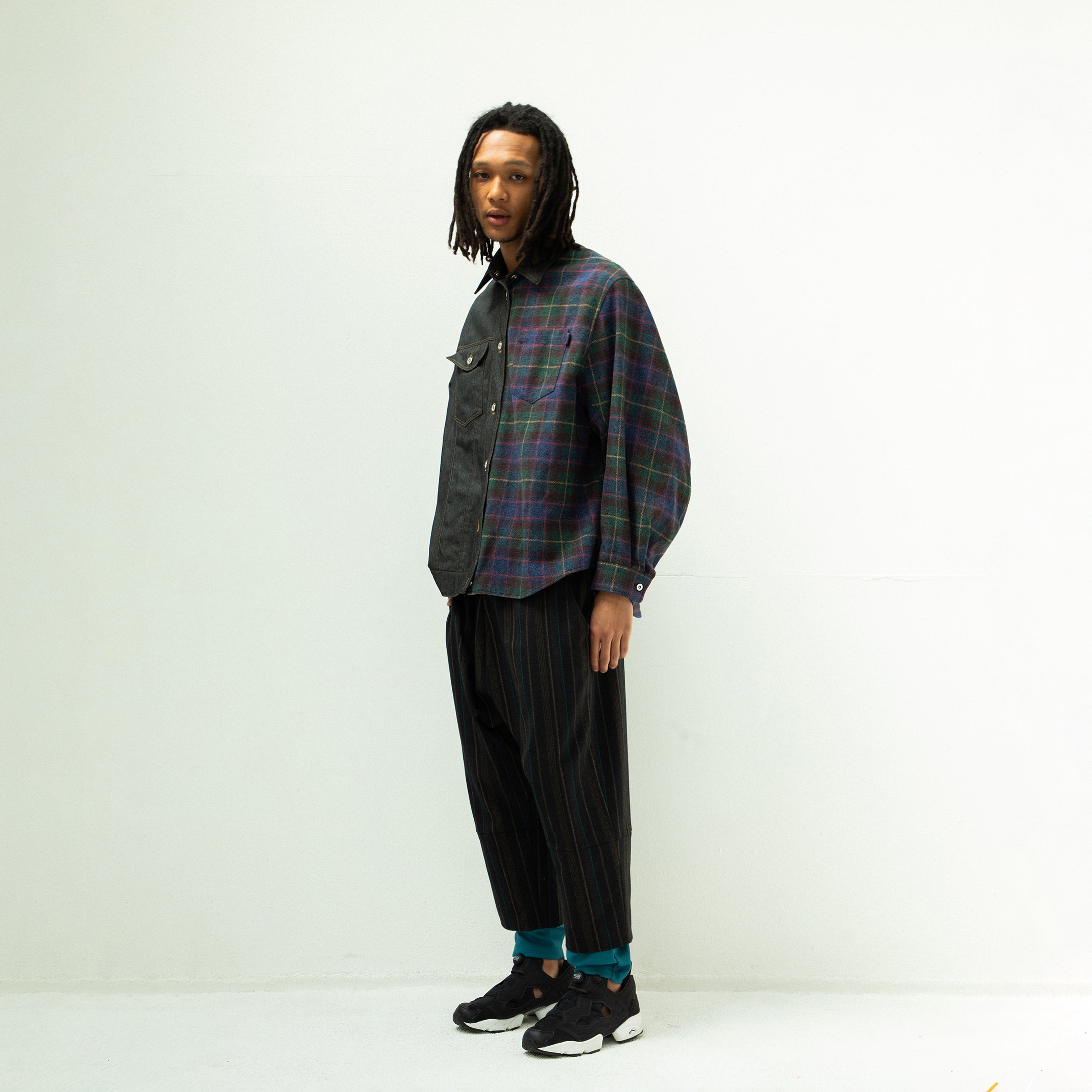 FUSION SHIRT JACKET | Color_Black | No_sf25aw-06_black【STOF_ストフ】【入荷予定アイテム・入荷連絡可能】