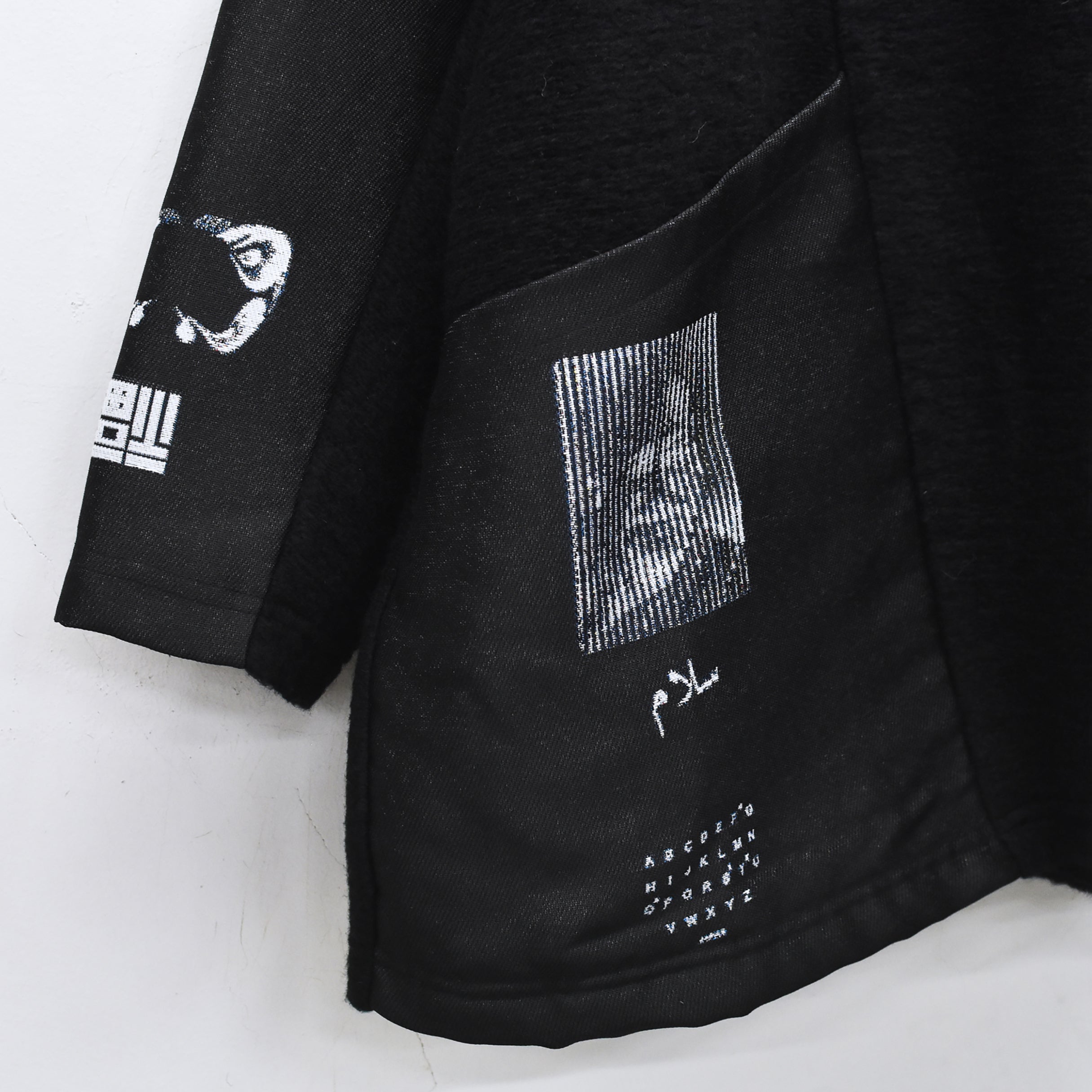FLAGMENTS MIX PULLOVER | Color_Black | No_sf25aw-17_black【STOF_ストフ】【入荷予定アイテム・入荷連絡可能】