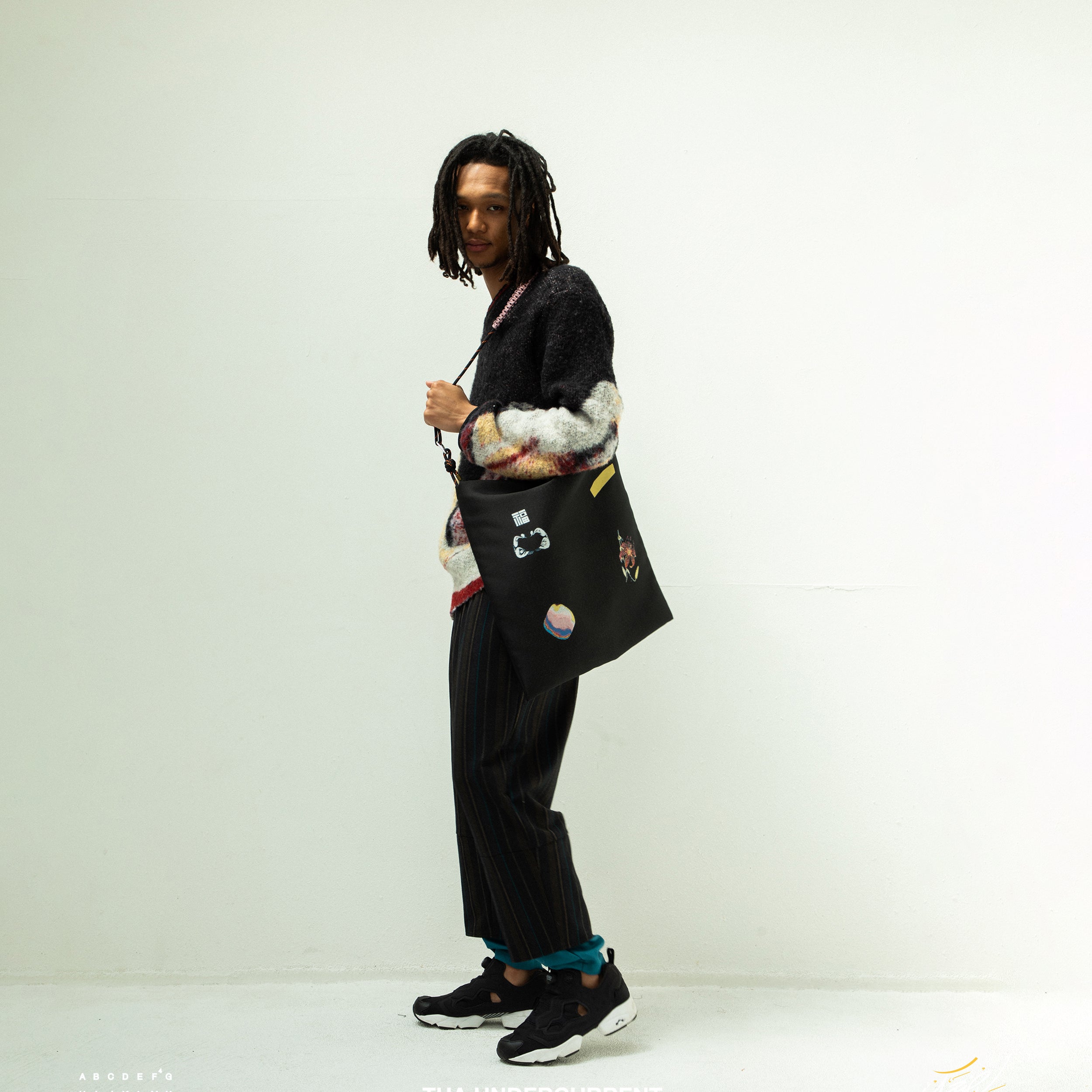 FLAGMENTS MIX RECORD BAG | Color_Black | No_sf25aw-22_black【STOF_ストフ】【入荷予定アイテム・入荷連絡可能】