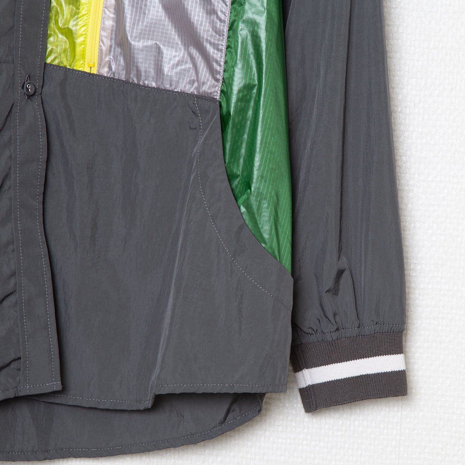 SF25SS-03_Charcoal | Mash Shirt Jacket | Color:Charcoal【STOF_ストフ】【入荷予定アイテム・入荷連絡可能】