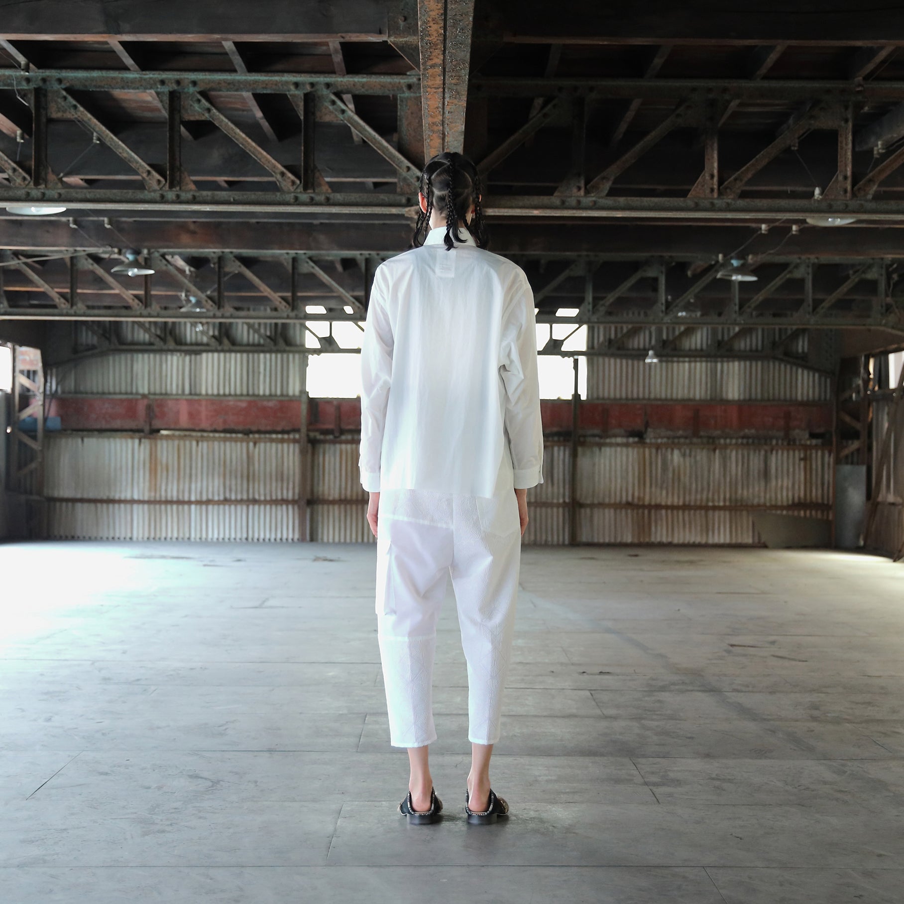 SF25SS-05_White | 37.5® SAMUE Shirt | Color:White【STOF_ストフ】【入荷予定アイテム・入荷連絡可能】