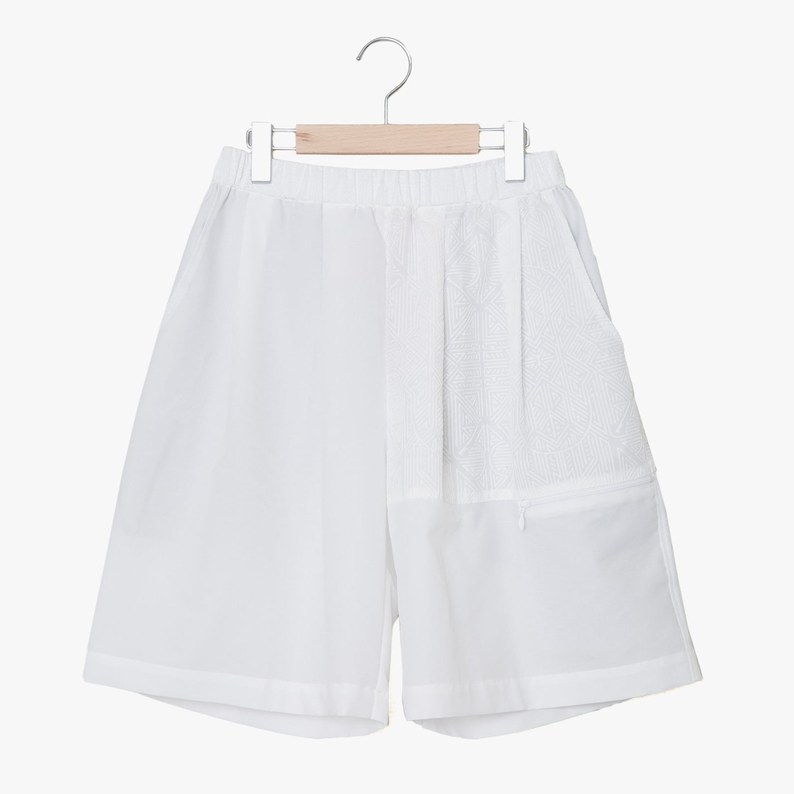 SF25SS-11_White | Stone Yard Floc Wide Shorts | Color:White【STOF_ストフ】【入荷予定アイテム・入荷連絡可能】